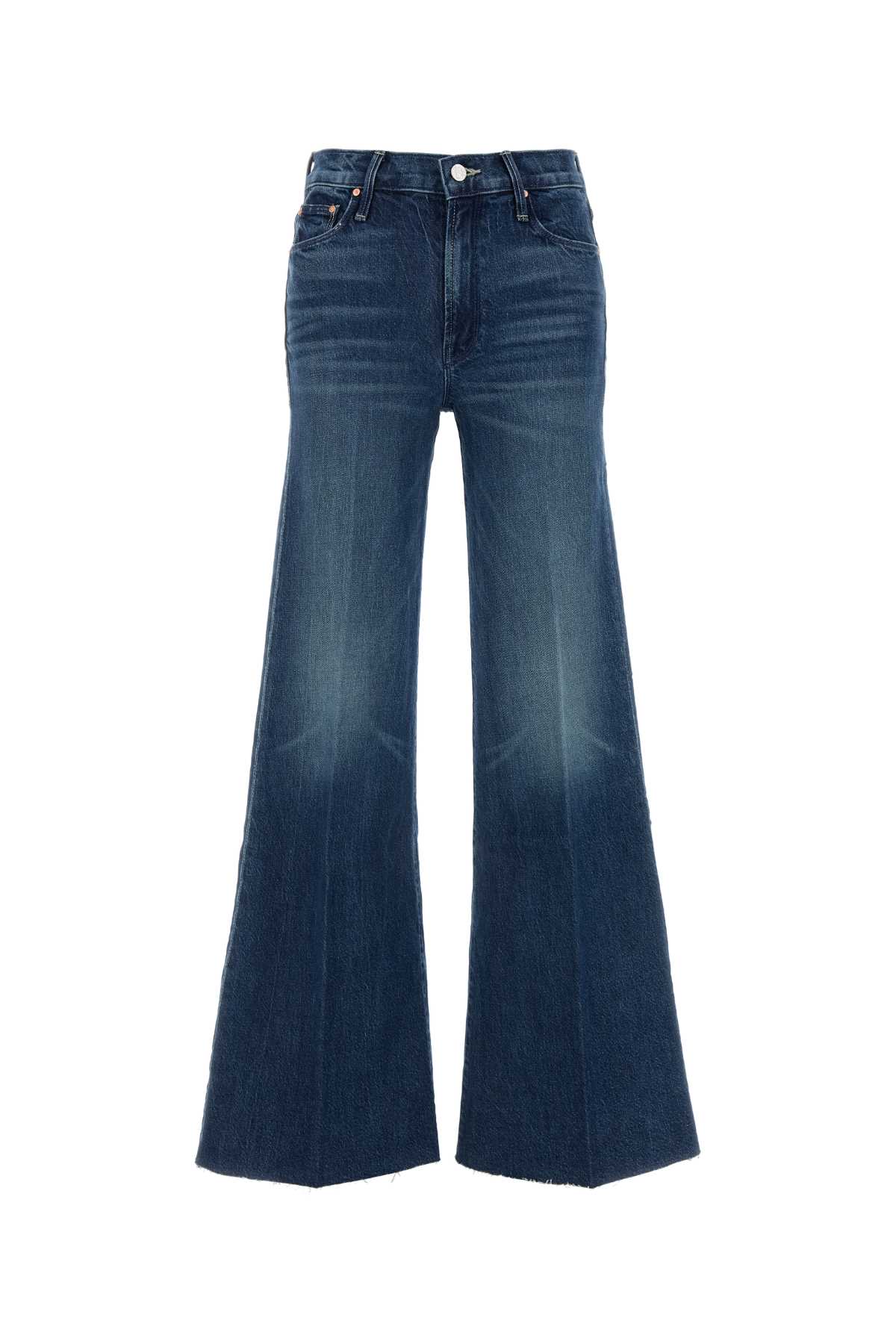 Stretch Denim The Twister Sneak Fray Wide-leg Jeans