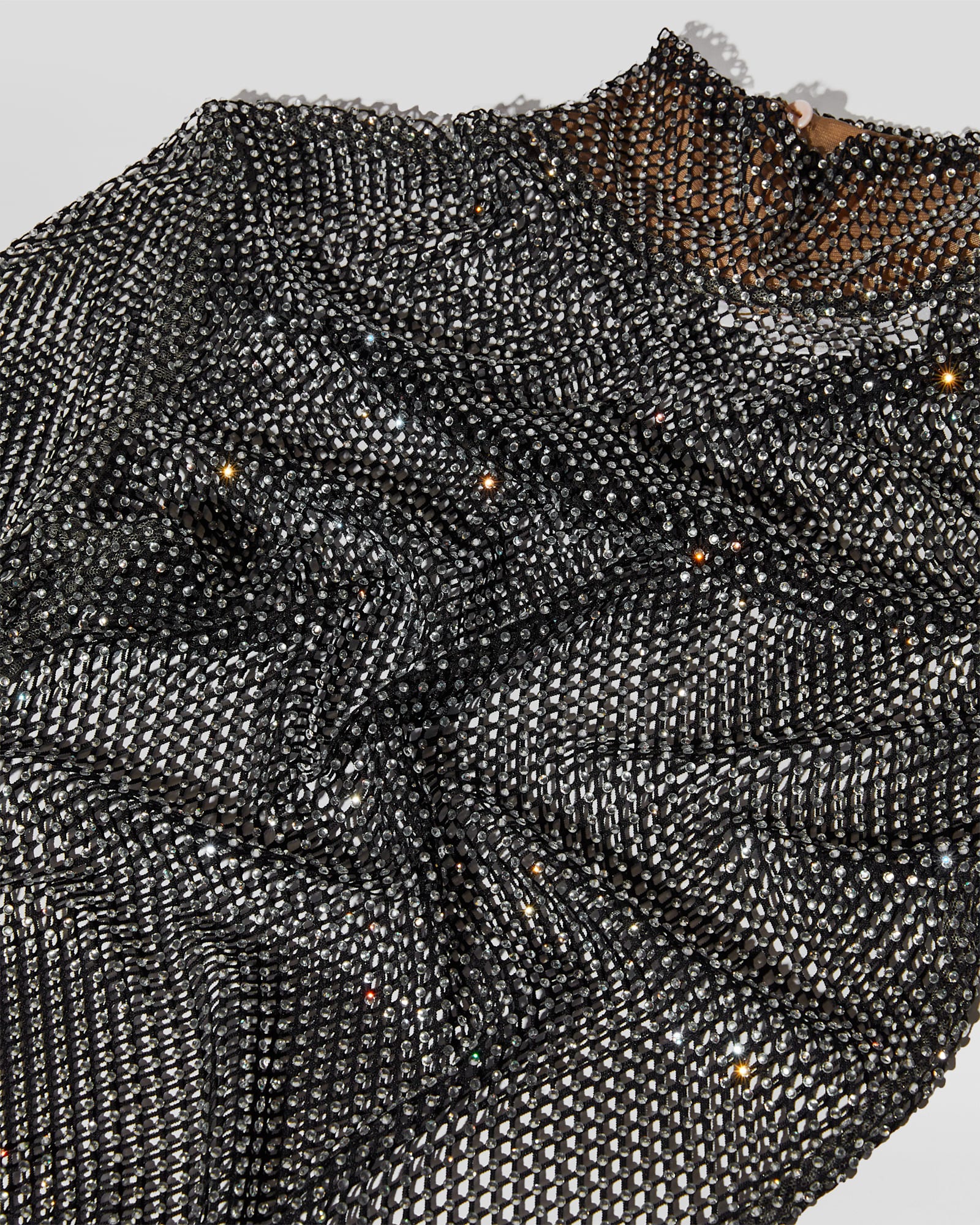 GENNY GENNY MESH LONG SLEEVES DRESS 