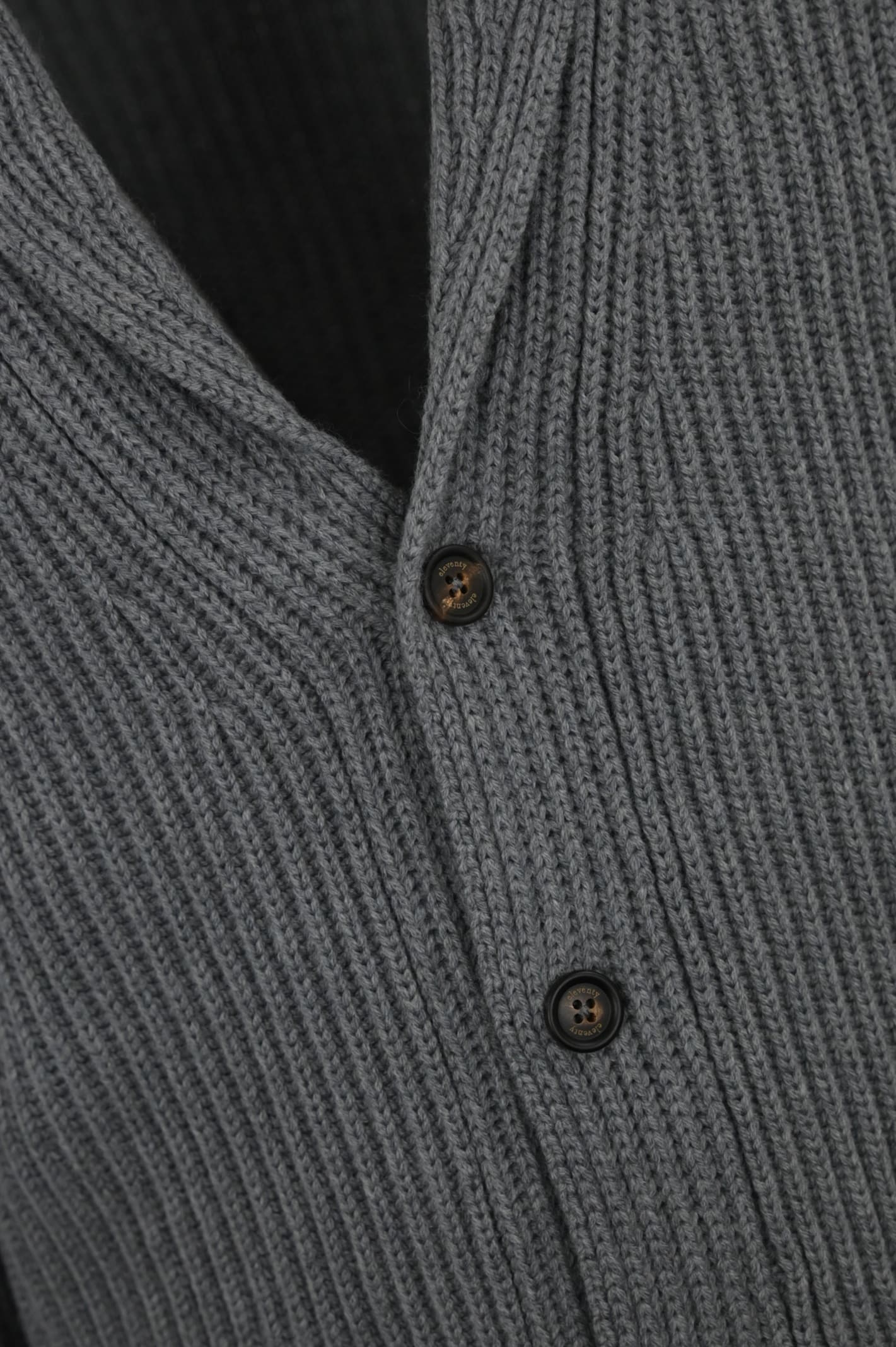 Shop Eleventy Wool Cardigan In Grigio