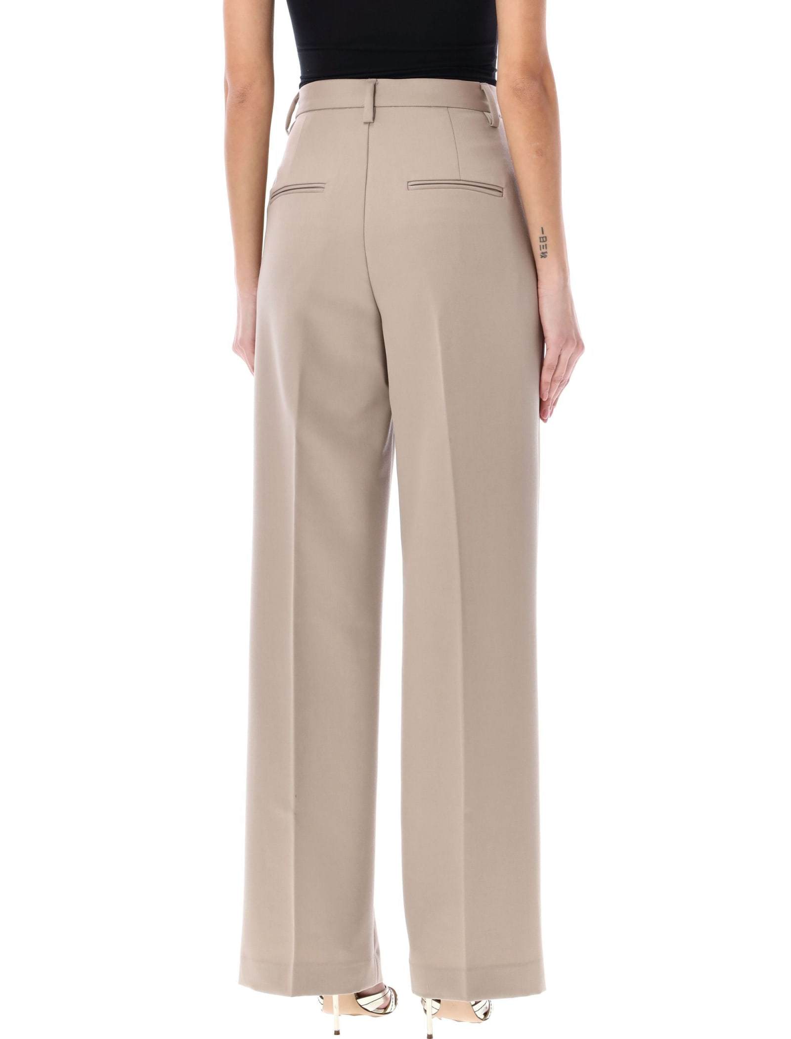 Shop Anine Bing Carrie Pant In Neutrals