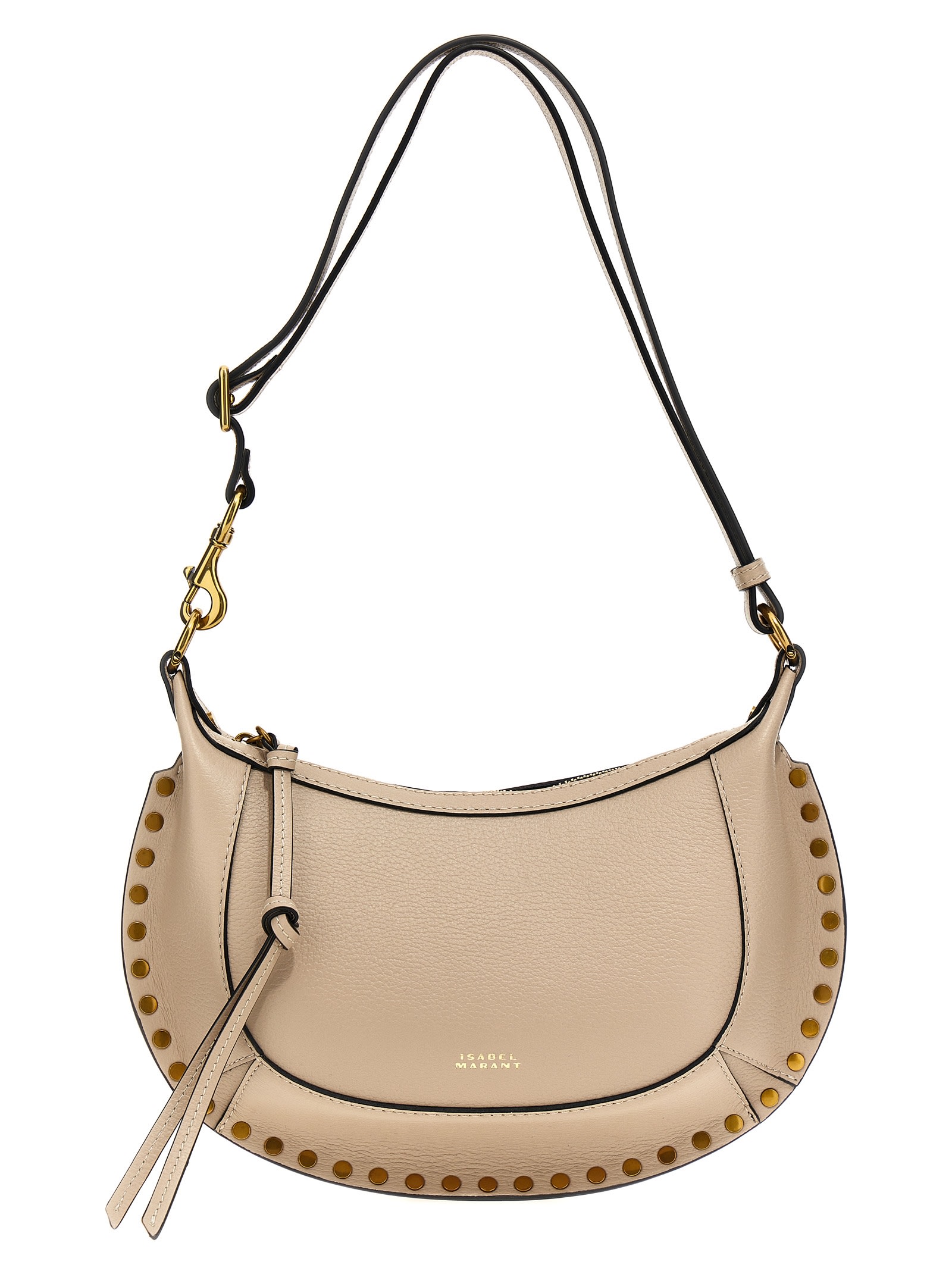 Shop Isabel Marant Oskan Moon Shoulder Bag In Beige