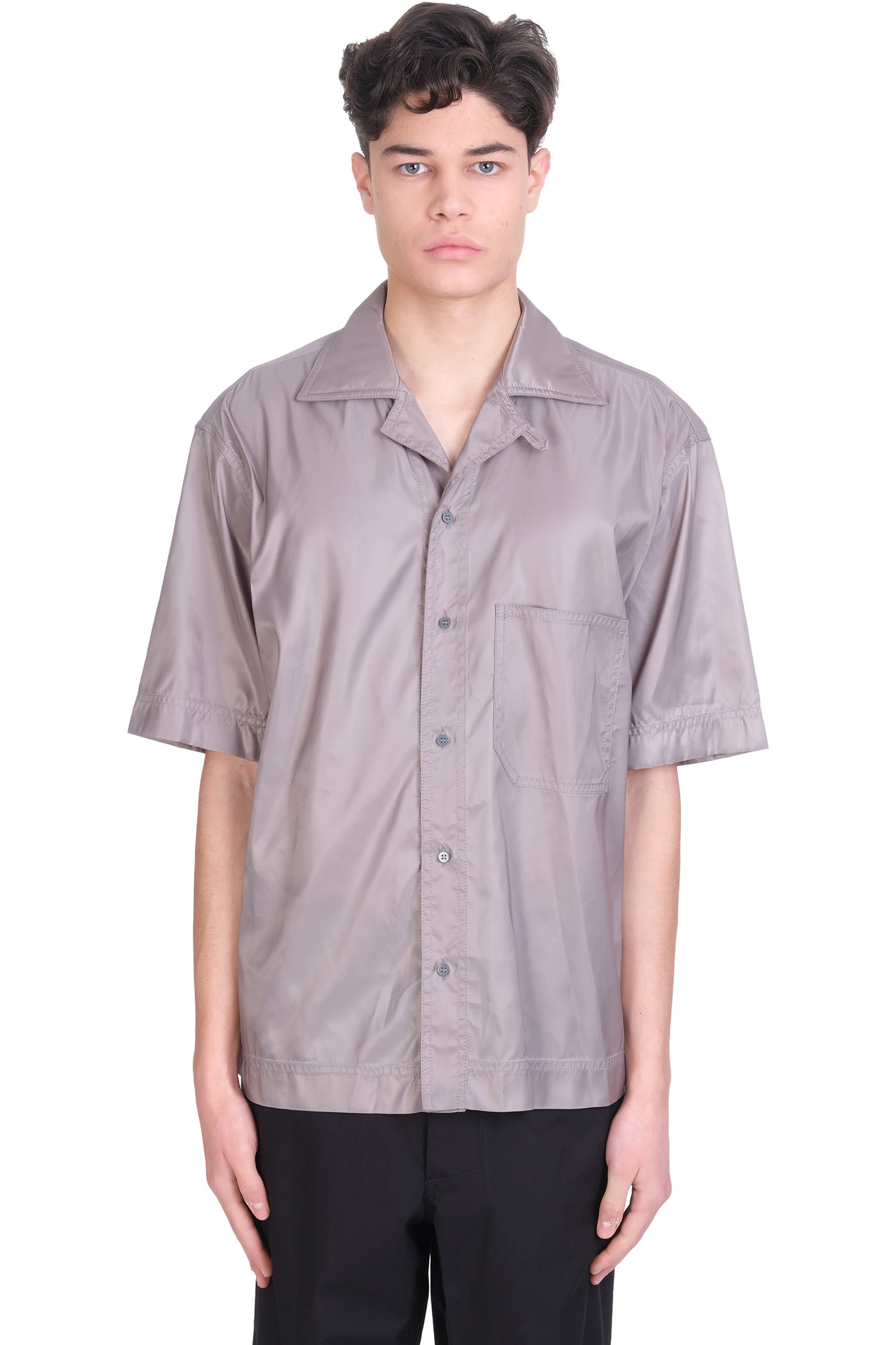 44 Label Group Lyse Shirt In Grey Polyamide