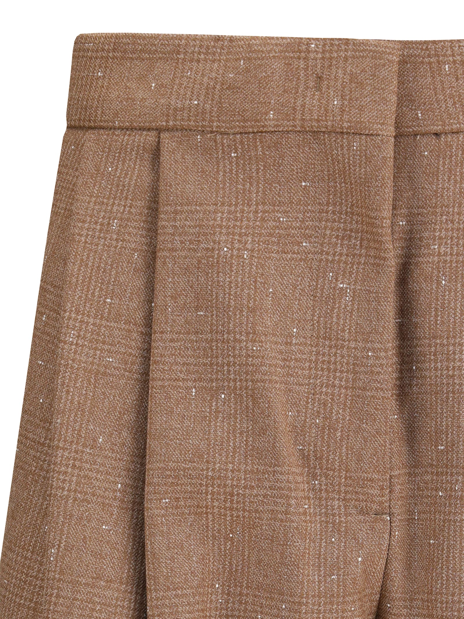 Fabiana Filippi Prince De Galles Pants In Brown