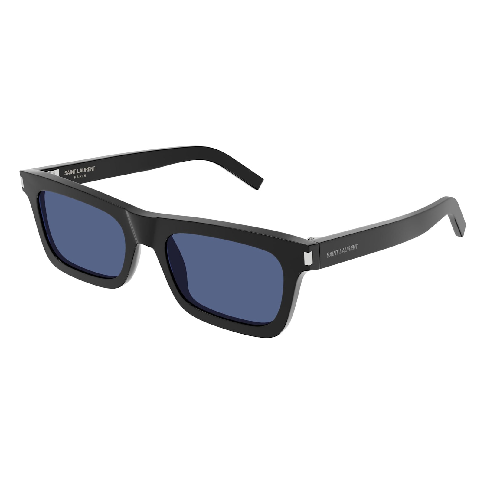 Shop Saint Laurent Sunglasses In Nero/blu