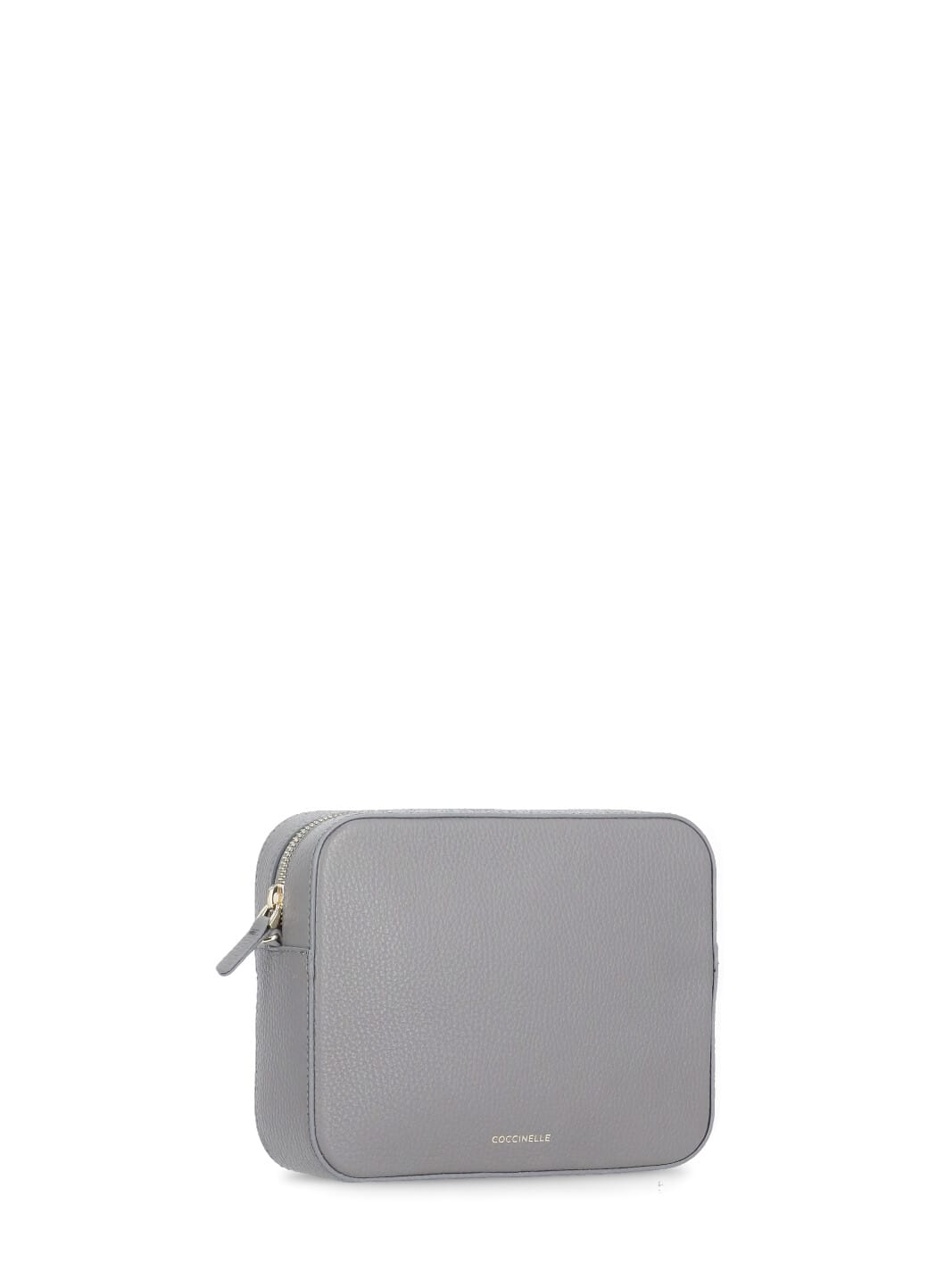 Shop Coccinelle Tebe Shoulder Bag In Grey