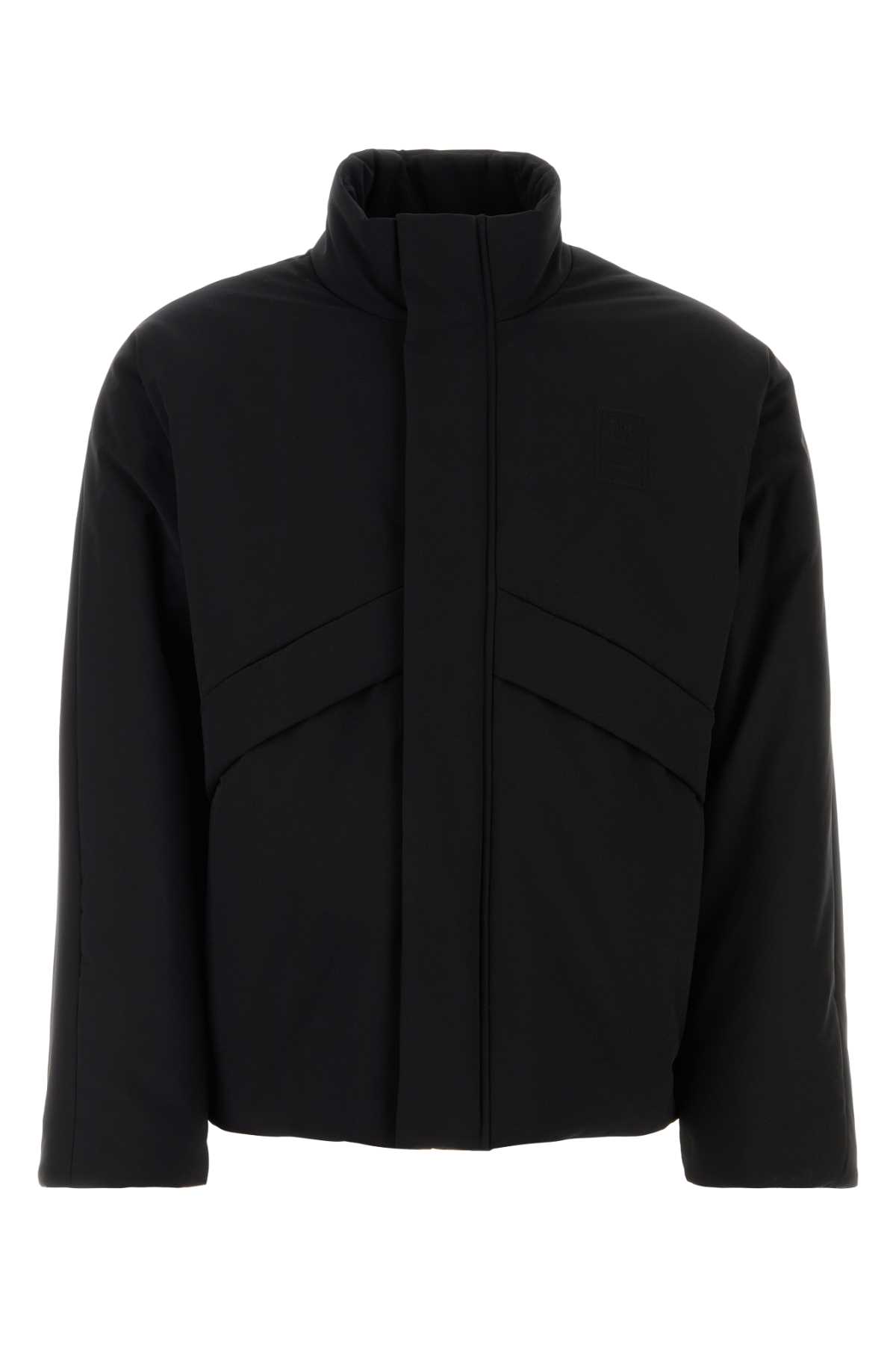 Black Polyester Padded Jacket