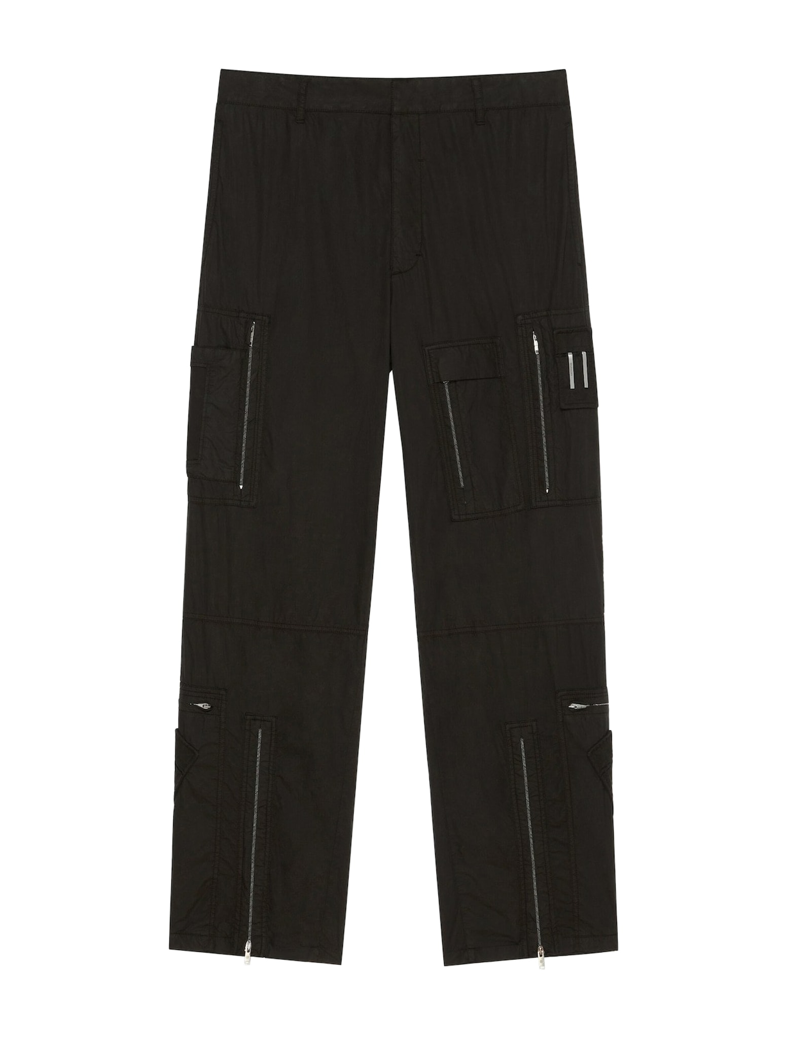 Shop Givenchy Multi Zipped Pockets Pant In Black