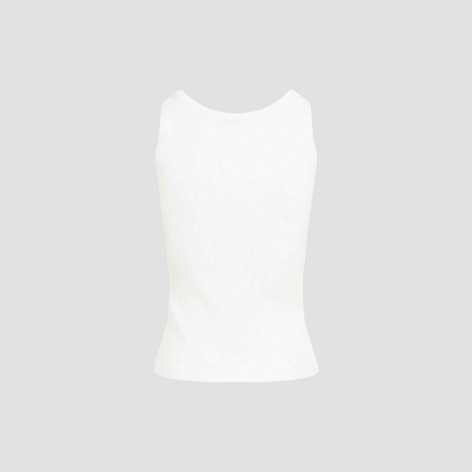 Shop Kenzo Boke 2.0 Ribbed Tank Top In White