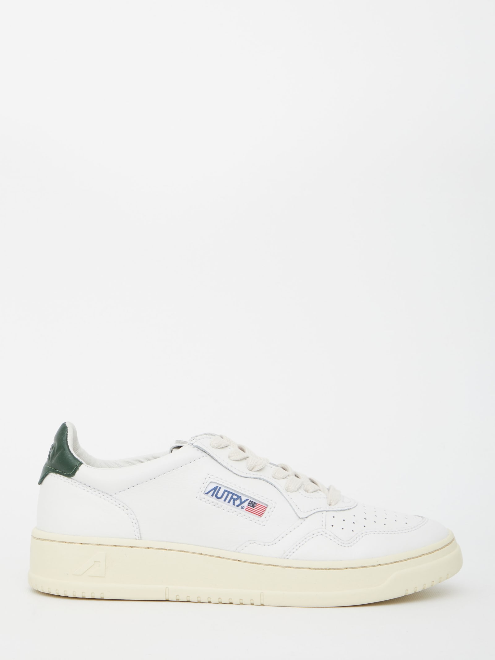Autry White And Green 01 Sneakers