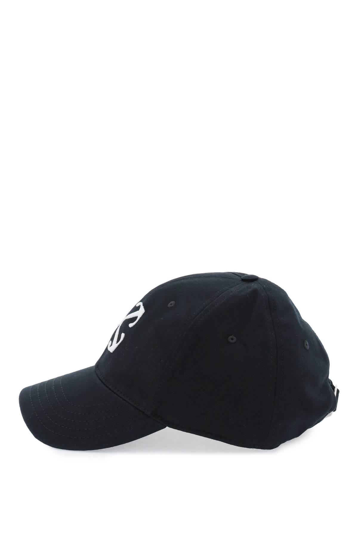 Shop Off-white Baseball Cap With Logo In Black White (black)