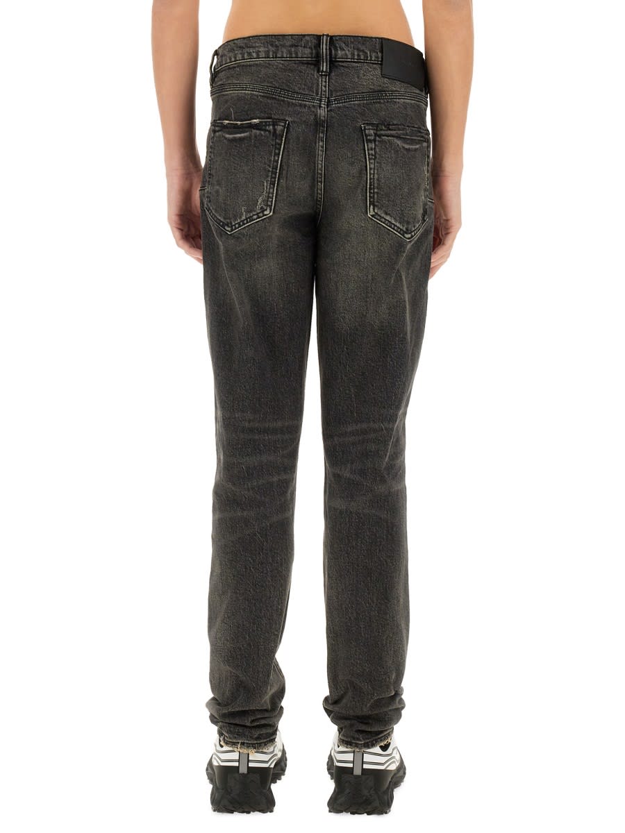 Purple Brand Black Stretch Denim Jeans In Denim