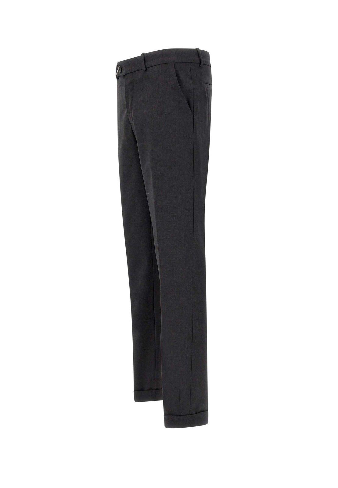 Rrd - Roberto Ricci Design Terzilio Turn-up Hem Chino Pants In Black