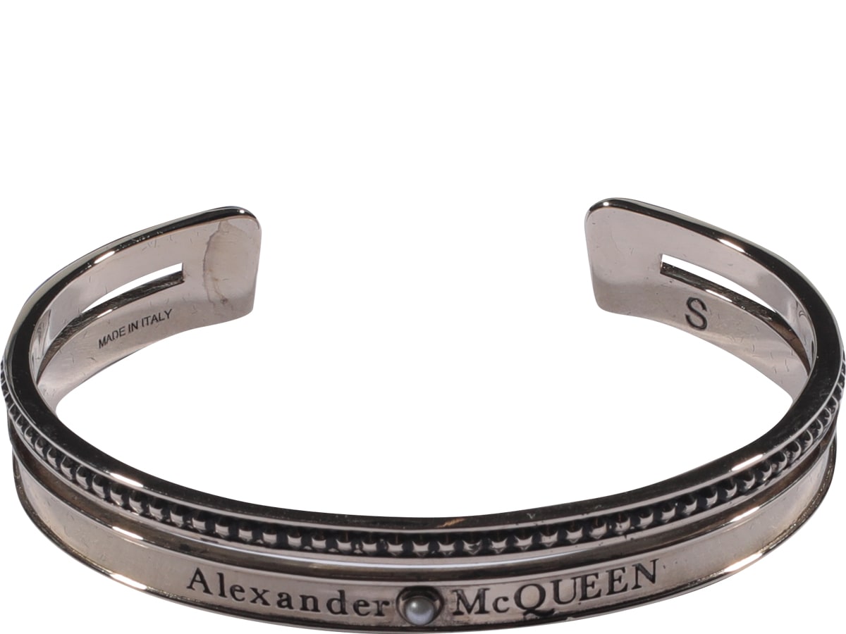 Alexander McQueen Twin Skullpearl Bracelet