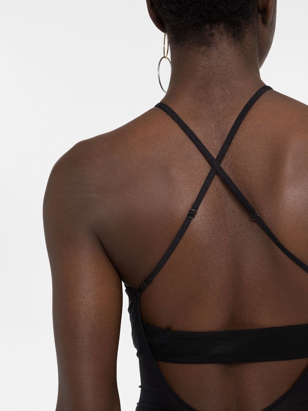 Knwls Halter Neck Bodysuit In Black