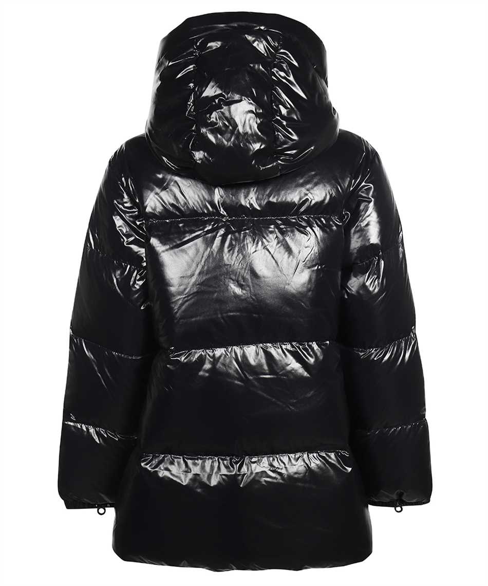 Shop Duvetica Hooded Full-zip Down Jacket In Black