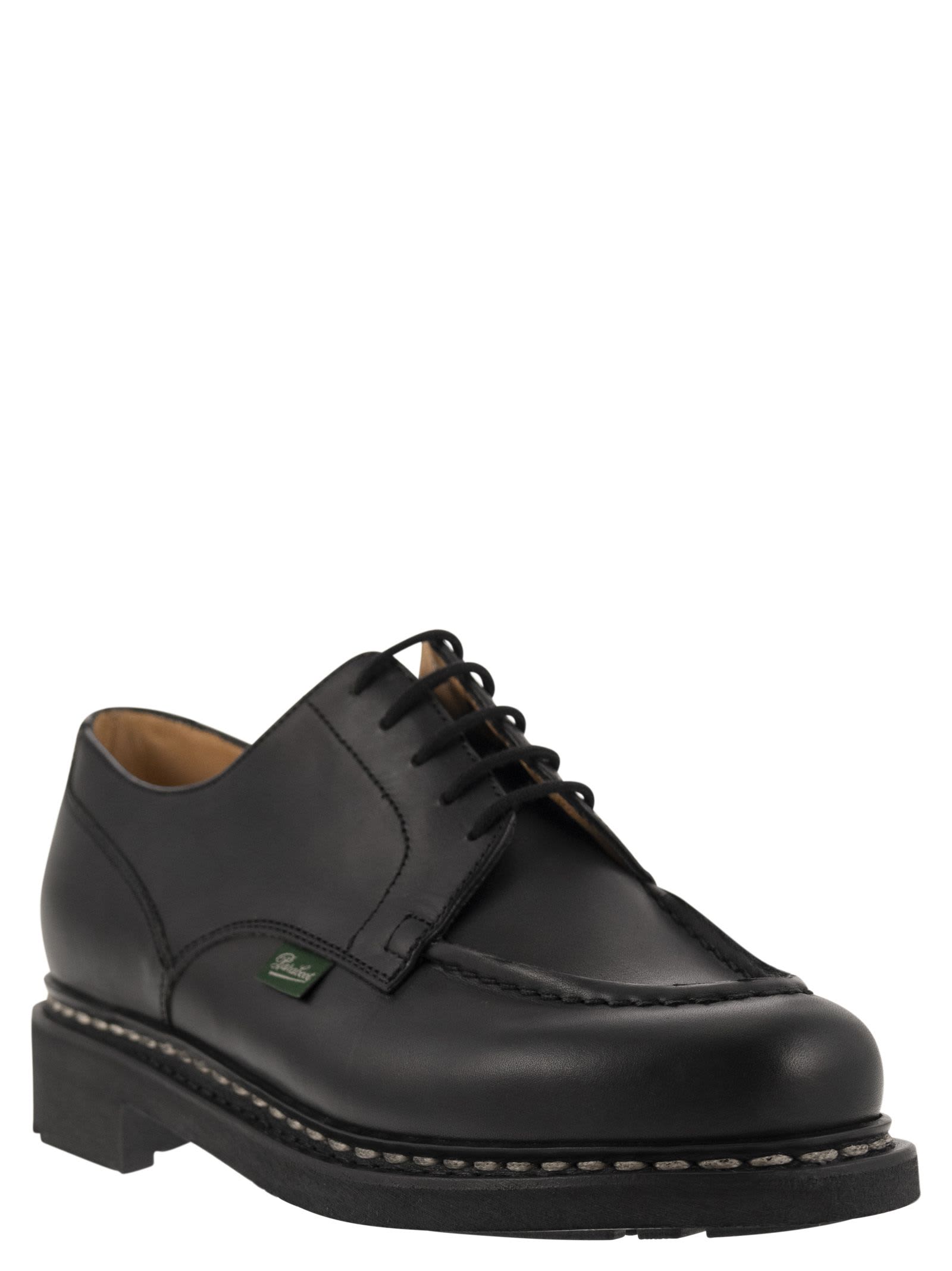 Paraboot Thiers Sport Shoe Black Leather In Black