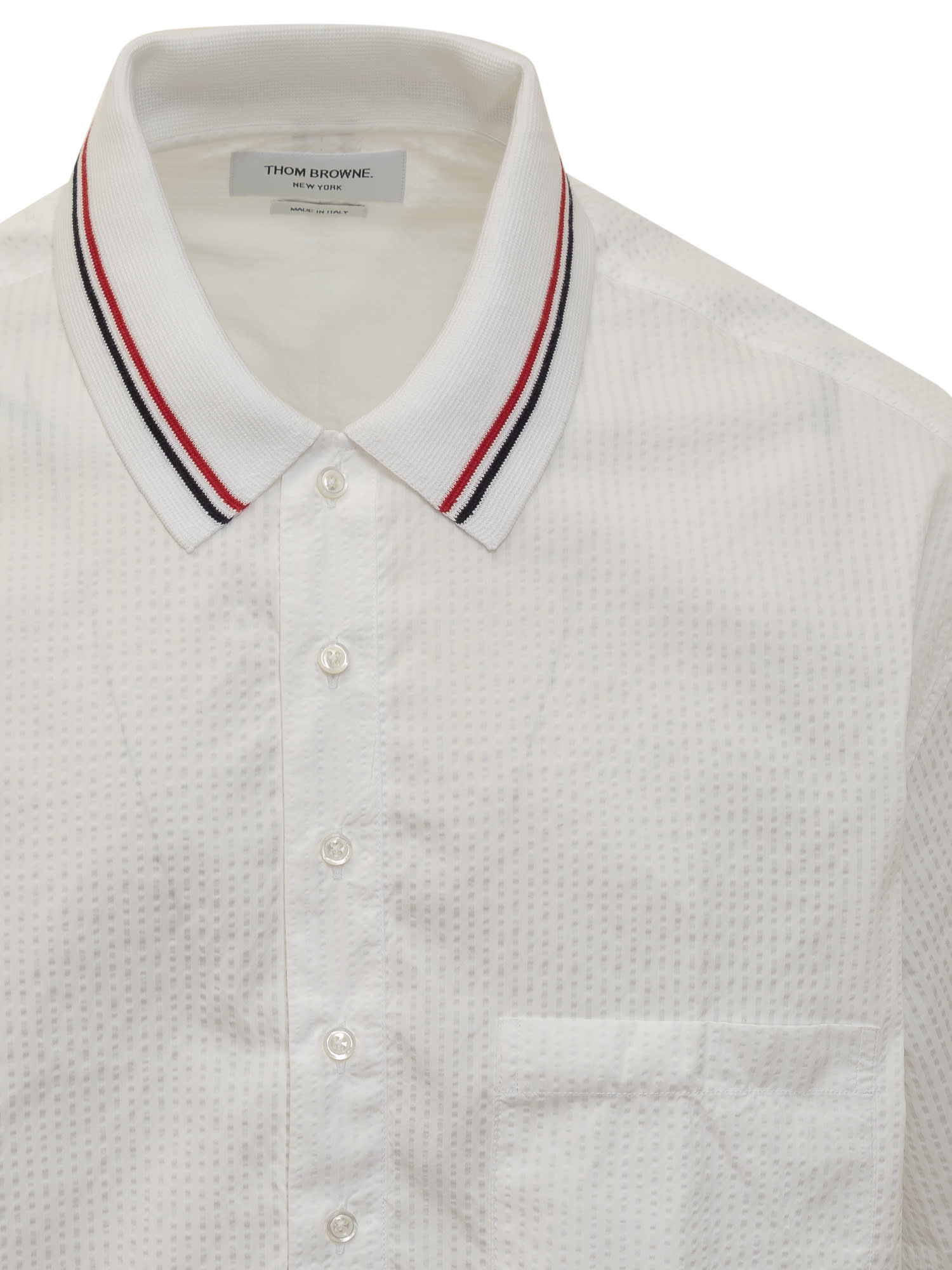 Shop Thom Browne Rugby Shirt In White