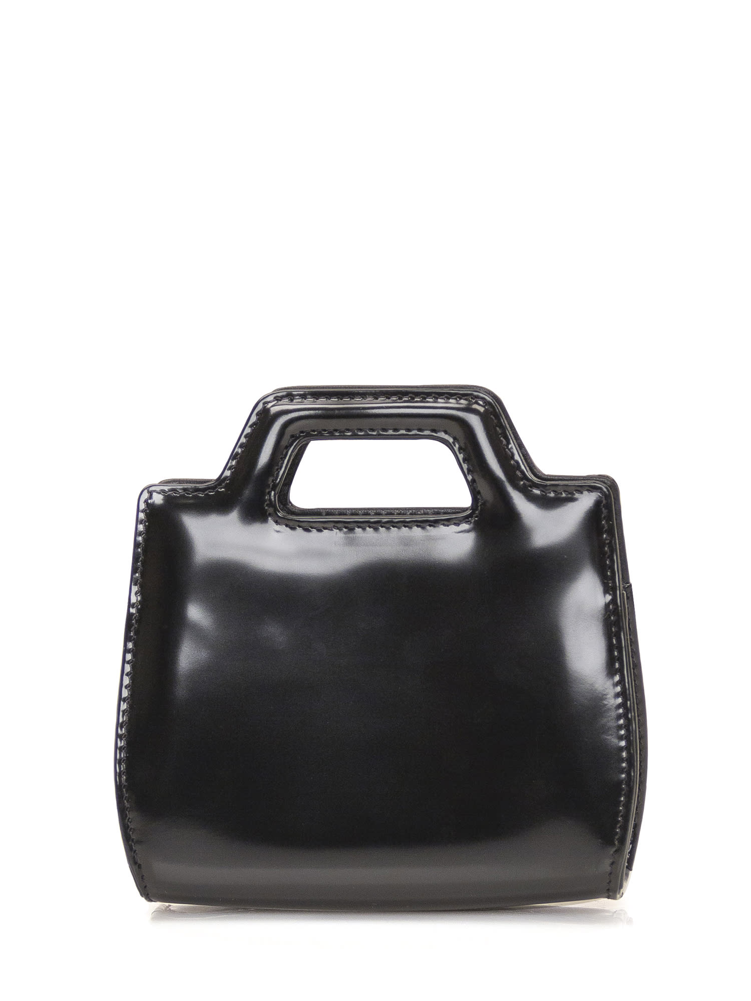Shop Ferragamo Wanda Micro Bag In Black