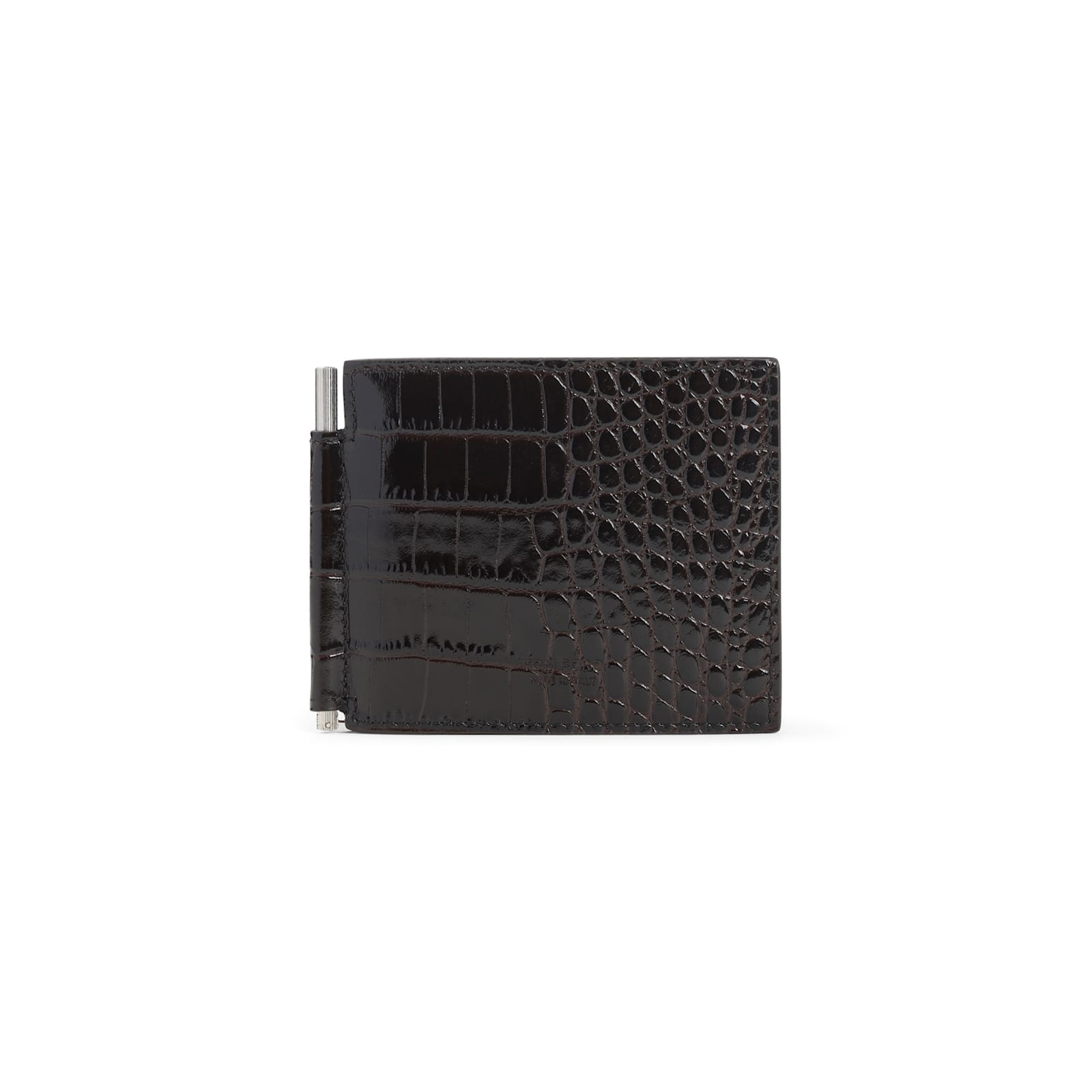 Tom Ford Crocodile-embossed Wallet In Brown