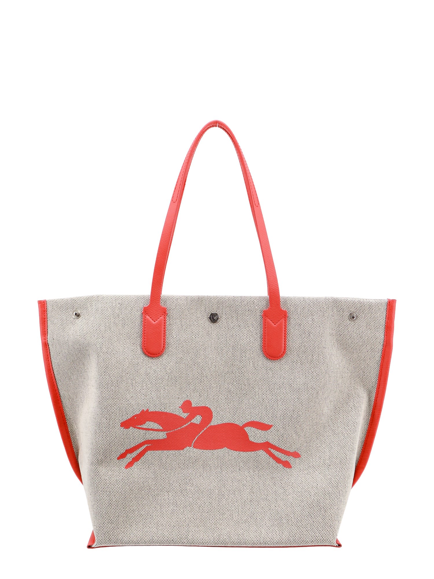 Shop Longchamp Roseau Shoulder Bag In Coral
