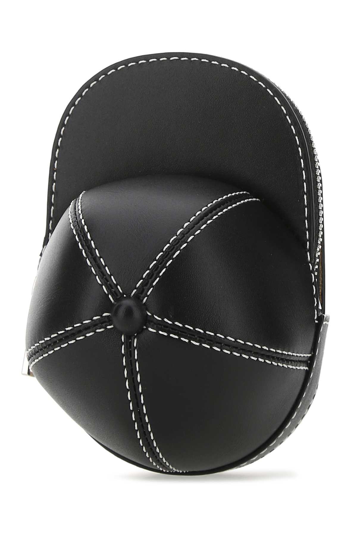 Jw Anderson Black Leather Mini Cap Crossbody Bag