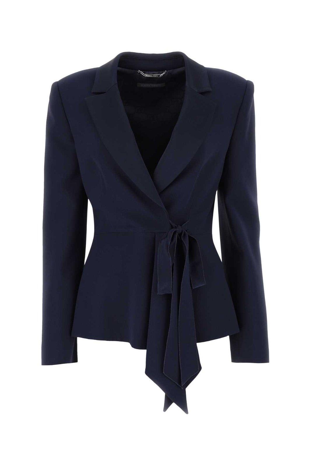 Alberta Ferretti Tied Waist Tailored Blazer Alberta Ferretti