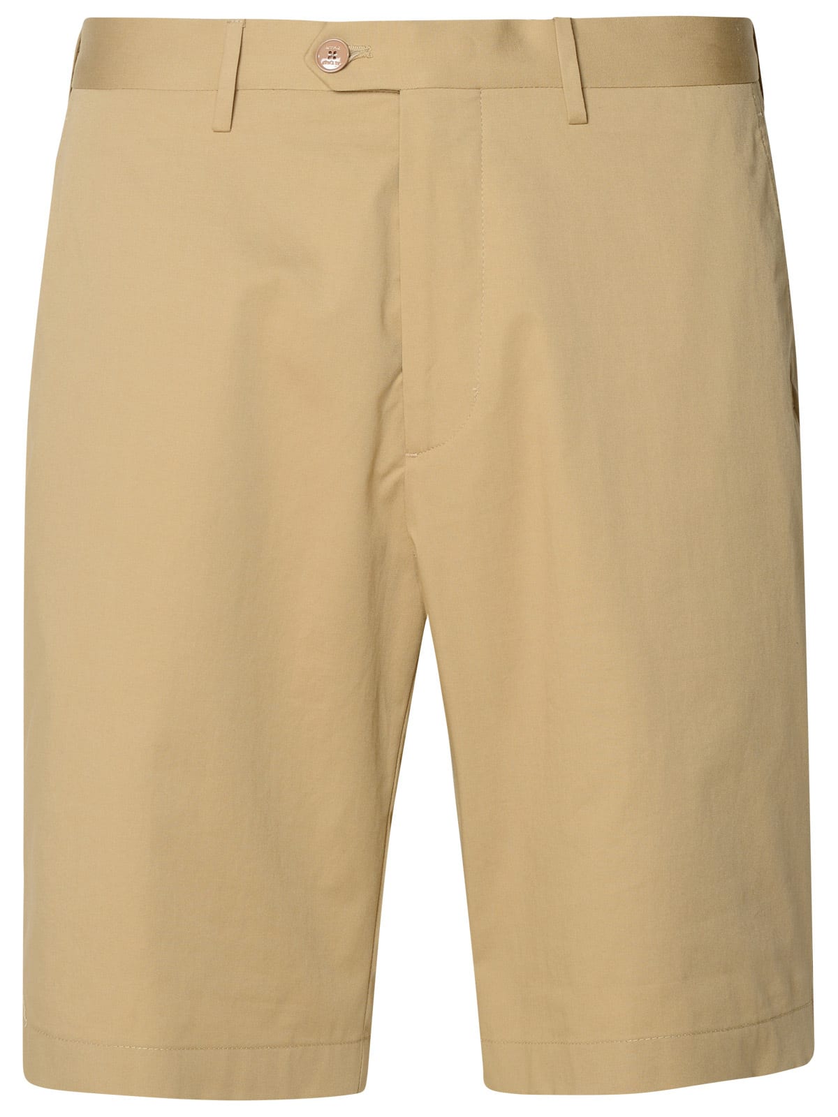 Shop Etro Beige Cotton Bermuda Shorts In Beige 9