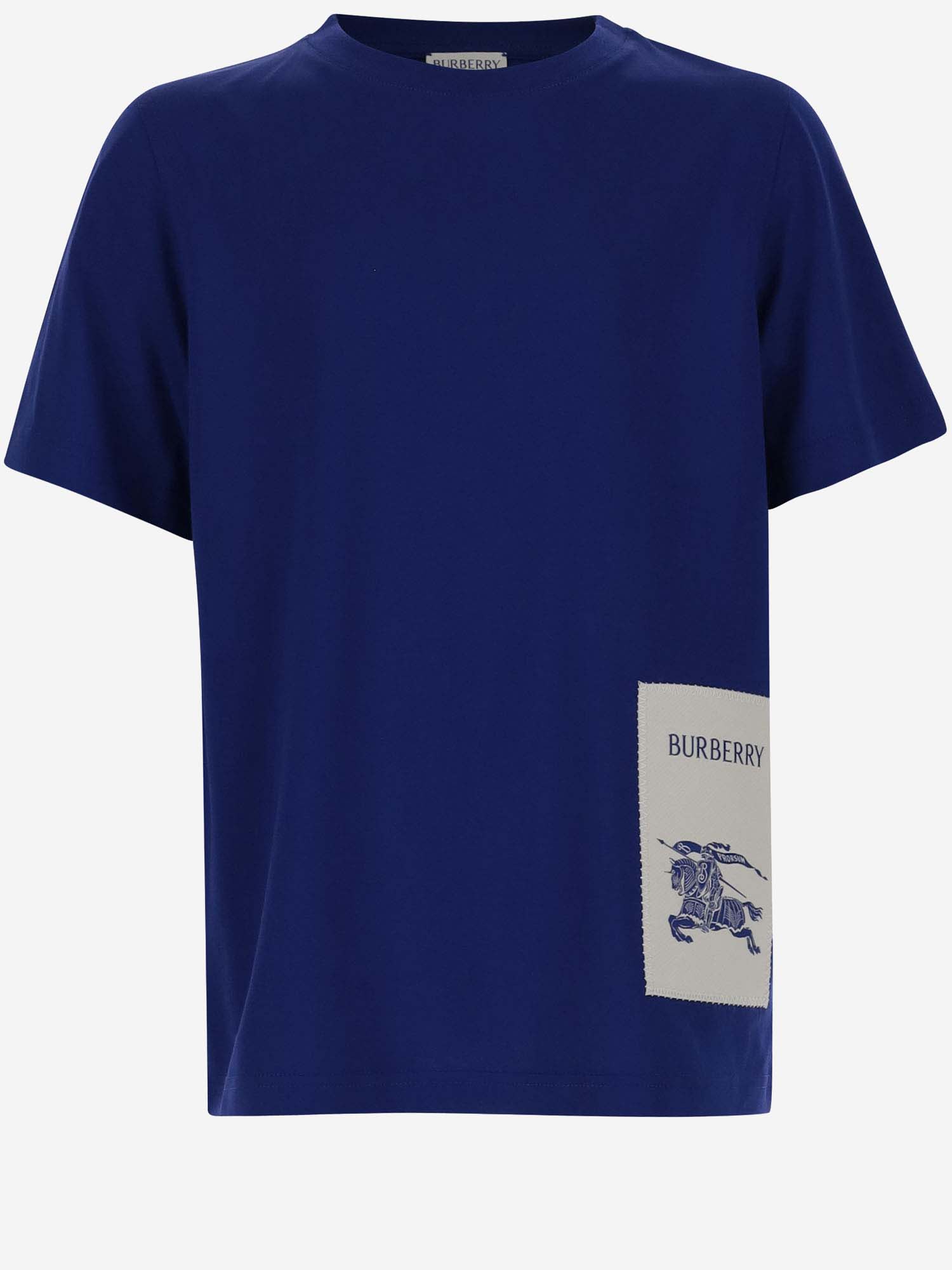 Burberry Kids' Cotton T-shirt With Logo In Knight