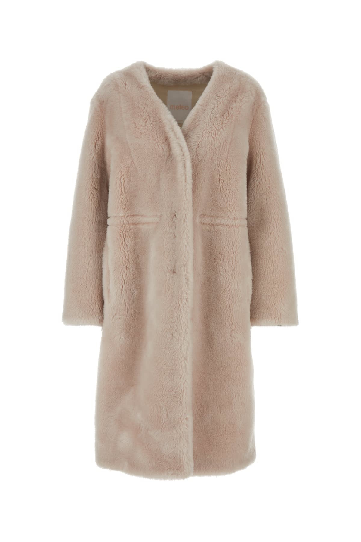 Shop Yves Salomon Cappotto In Creme