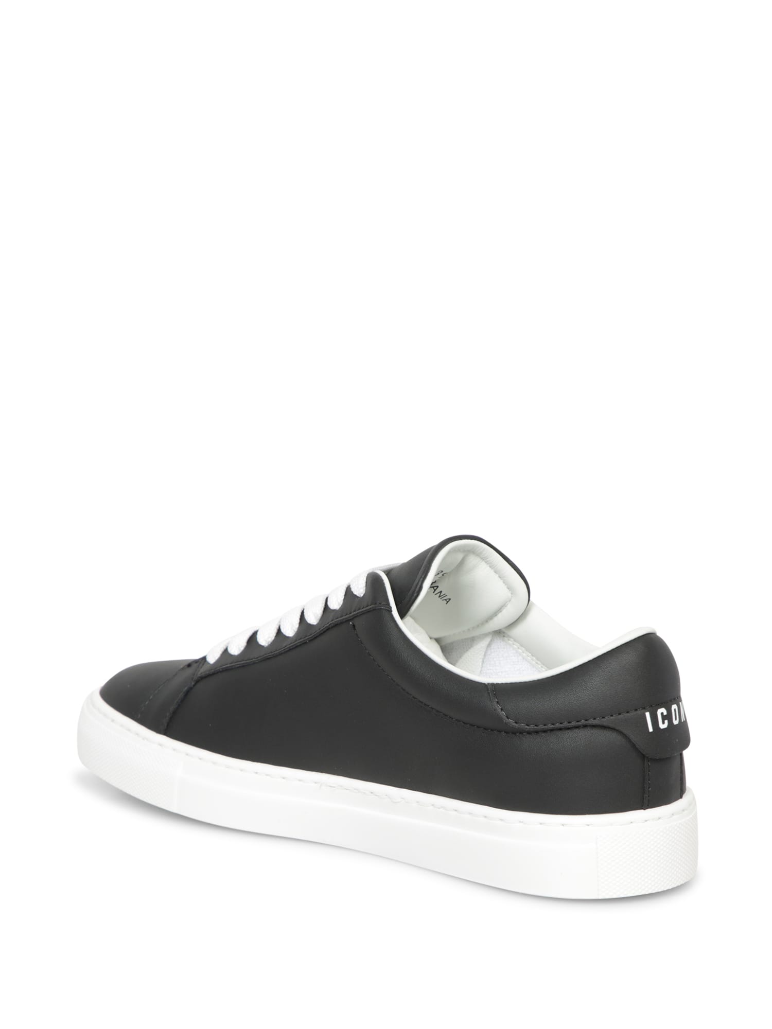 Shop Dsquared2 Low Cassetta Black Sneakers