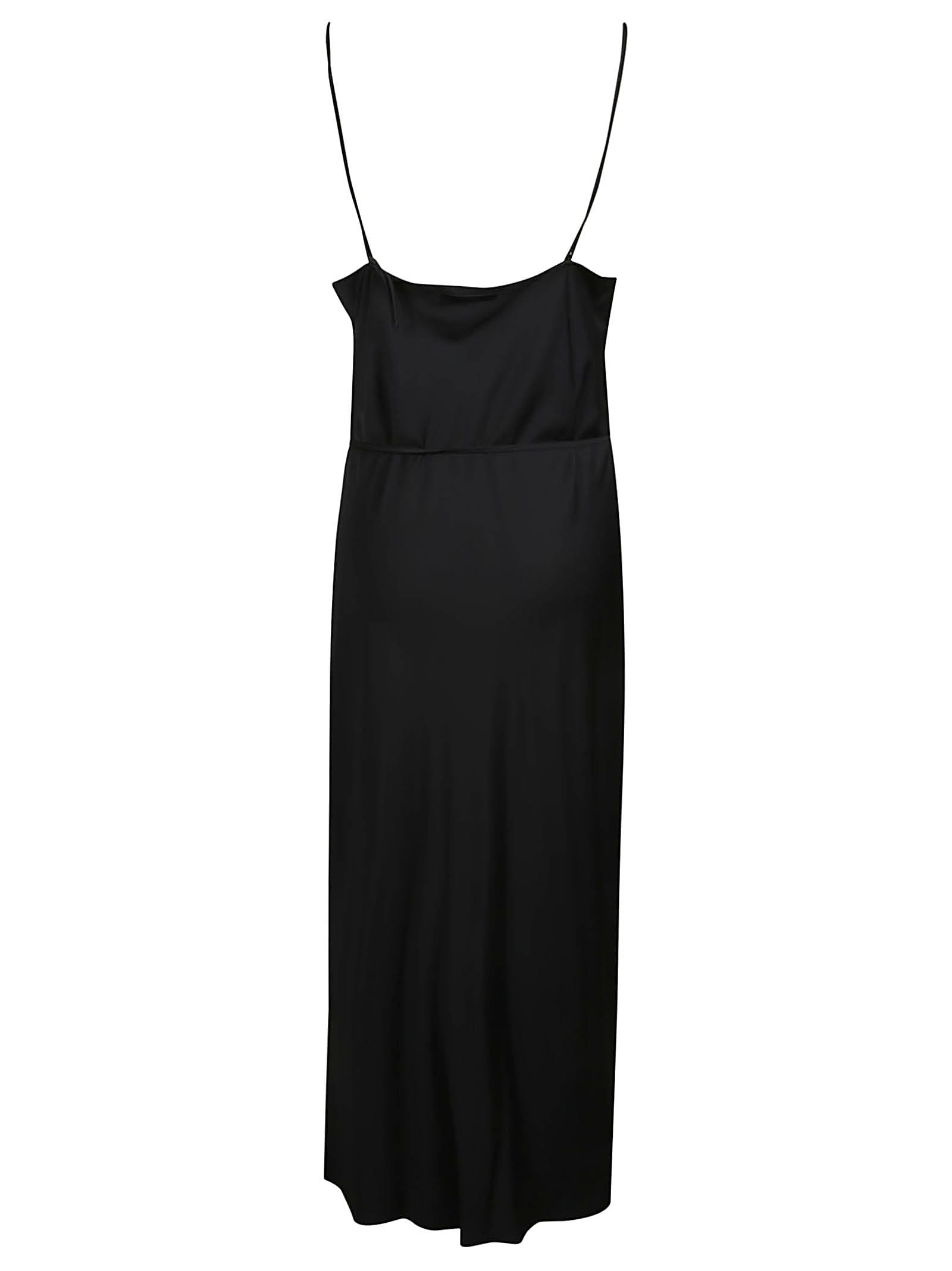 Shop Calvin Klein Recycled Cdc Midi Slip Dress Dress In Black