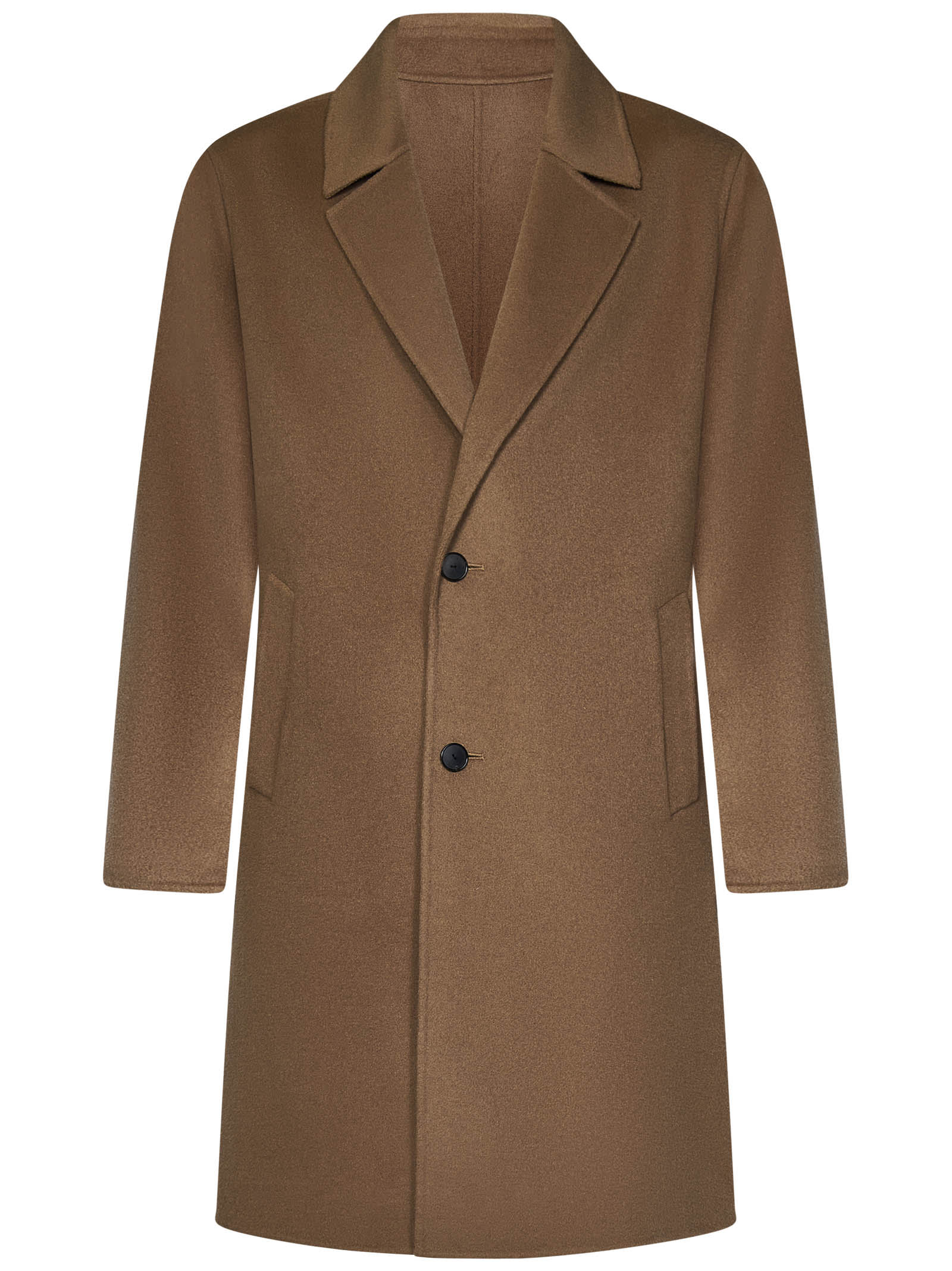 Shop Low Brand Coat In Camel