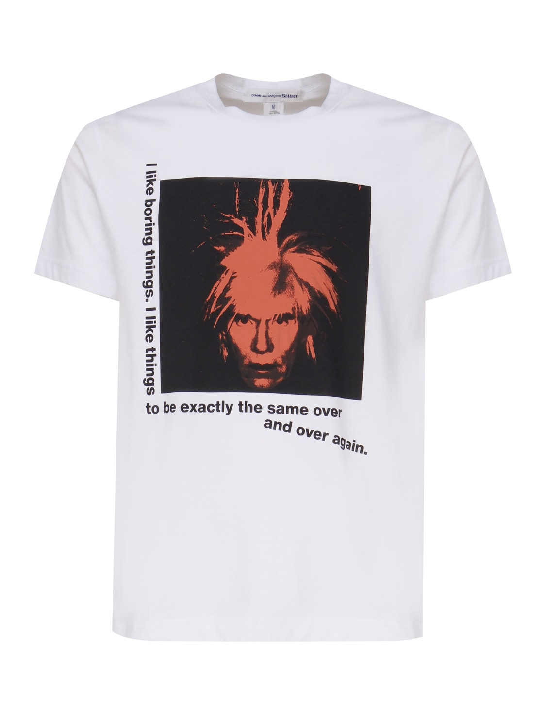 Shop Comme Des Garçons Andy Warhol T-shirt In White