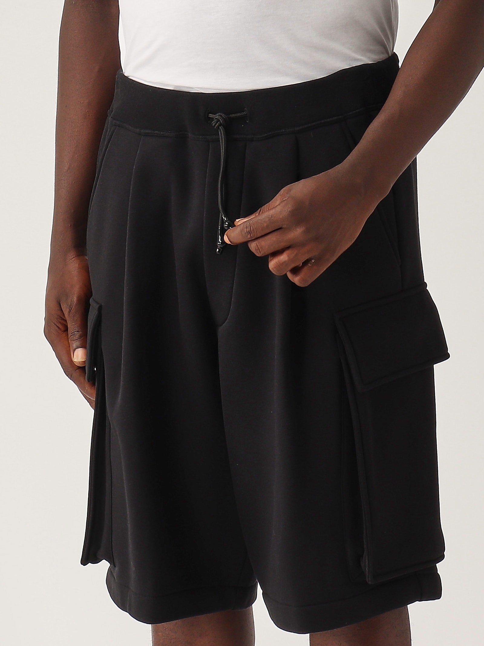 Dsquared2 Dsquared Men Cargo Bermuda Shorts "balloon" In Nero