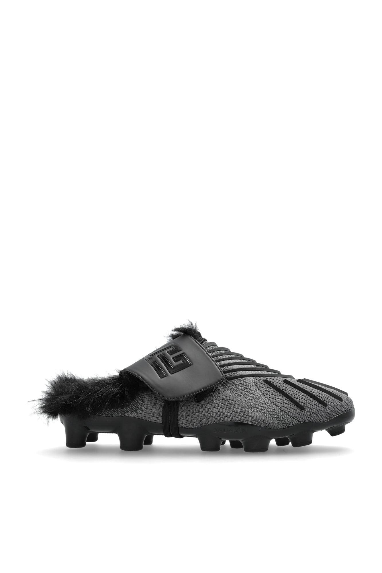 Balmain Clogs-type Slides In Black