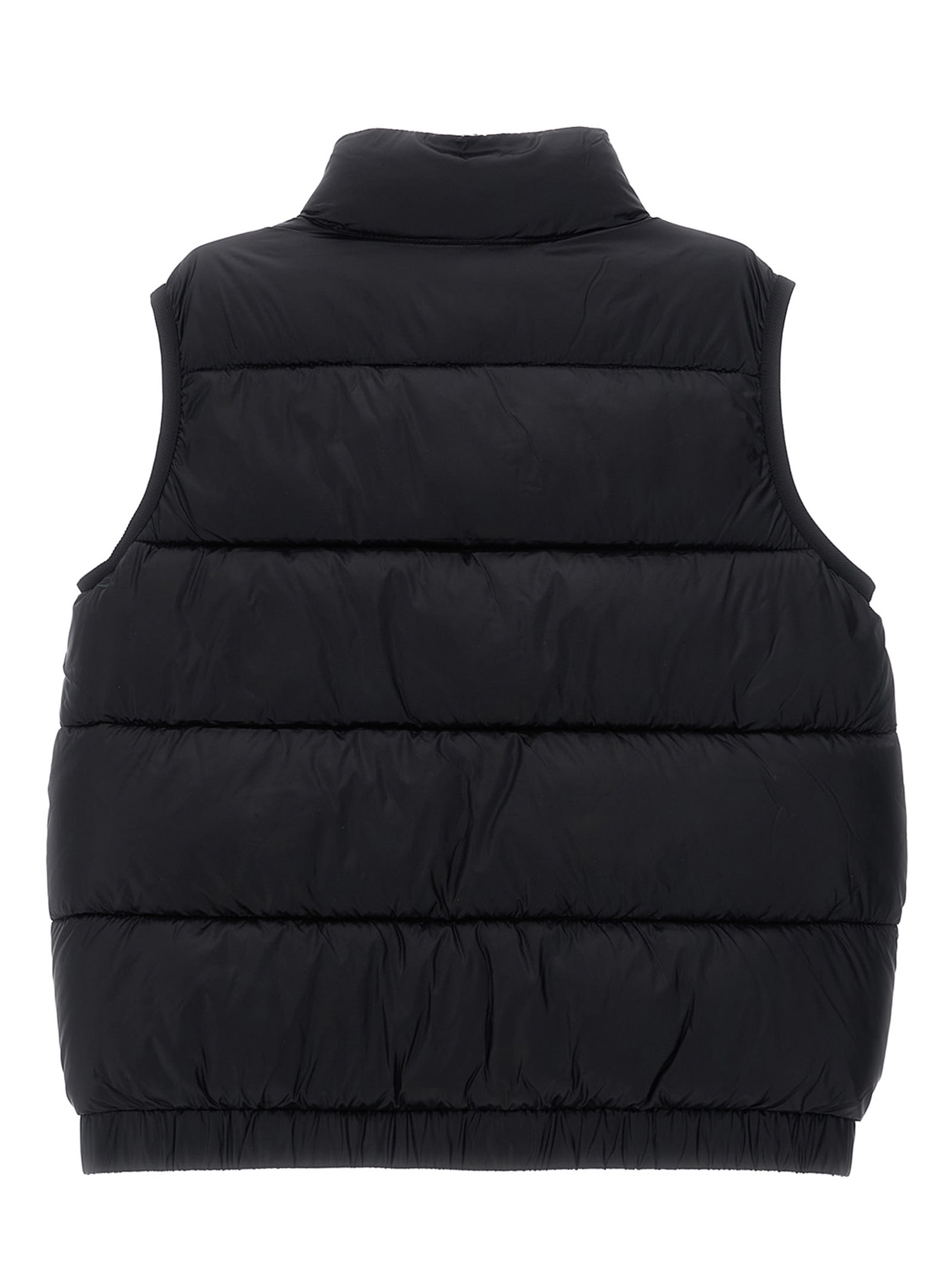 Moschino Logo Print Vest In Blue