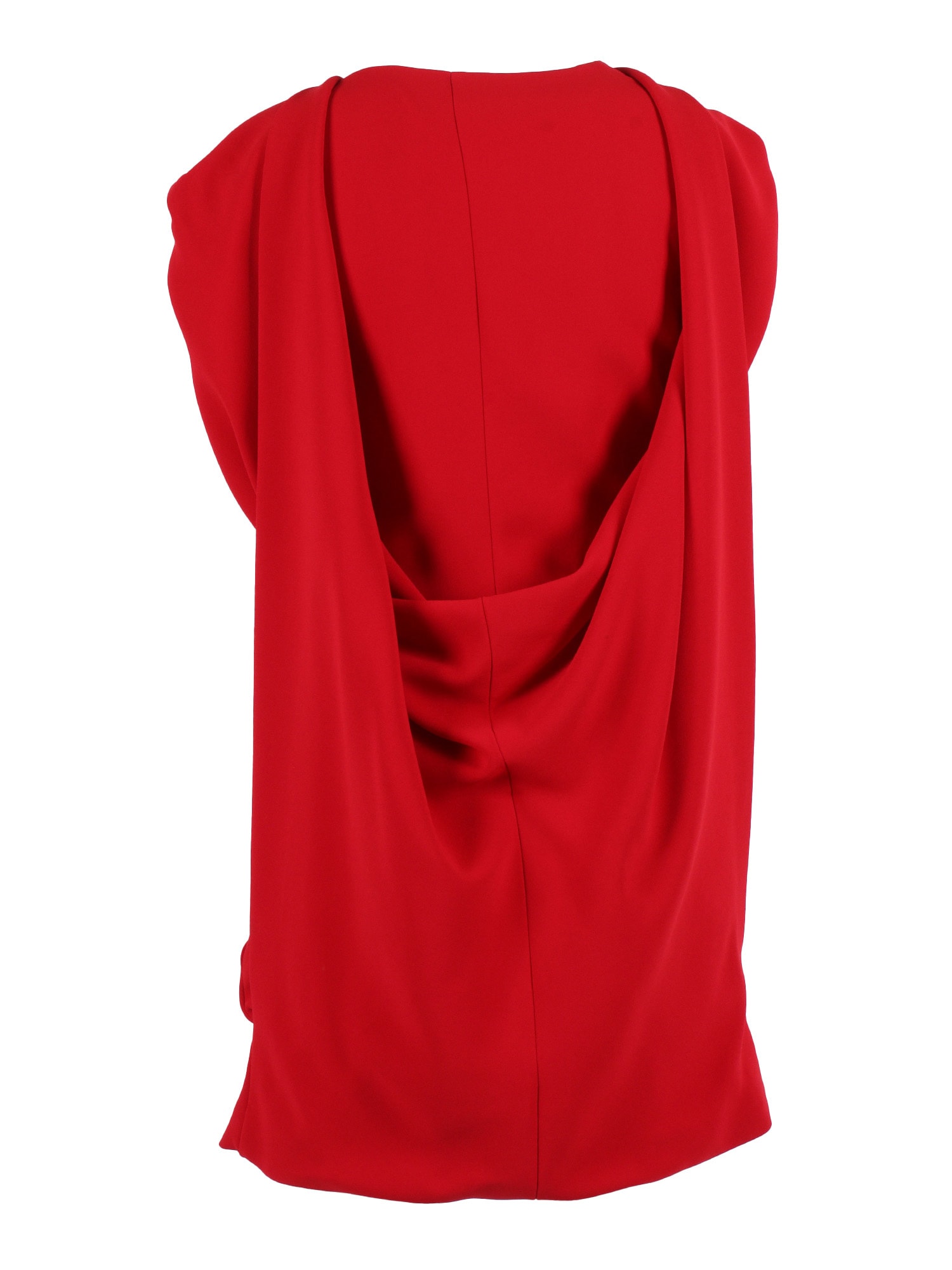 Alberta Ferretti Sleek Form-fitting Dress With Minimalist Design In Red