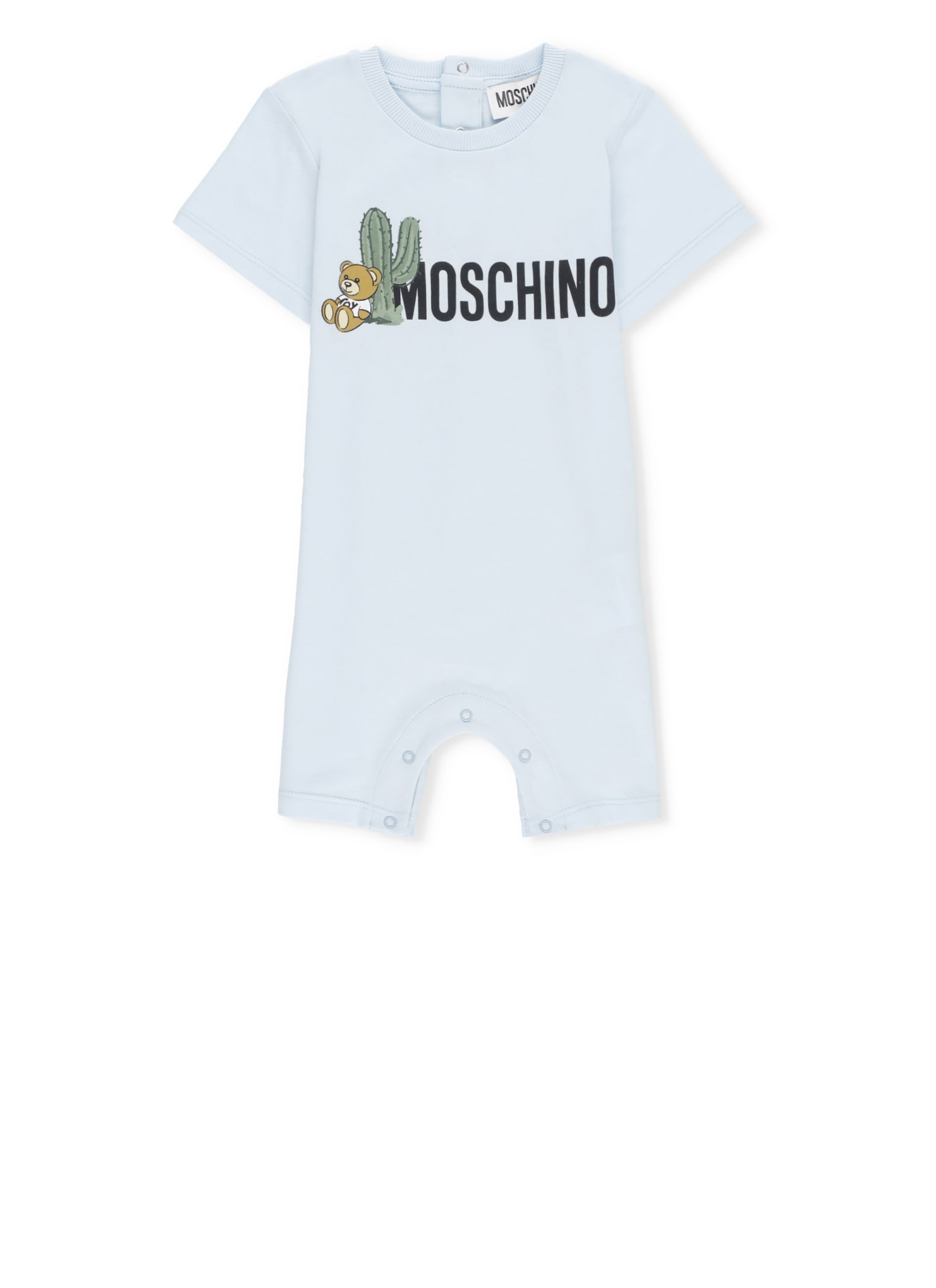 Moschino Babies' Jumpsuit With Logo In White