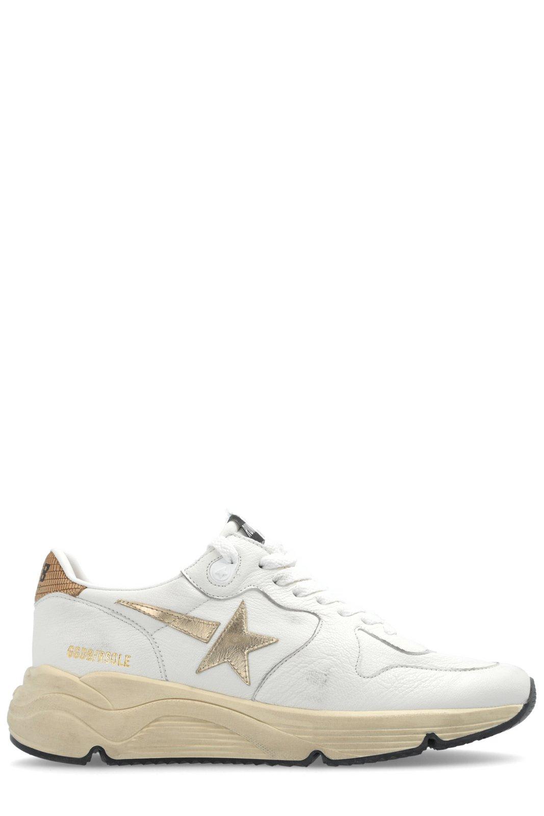 GOLDEN GOOSE STAR PATCH LACE-UP SNEAKERS 