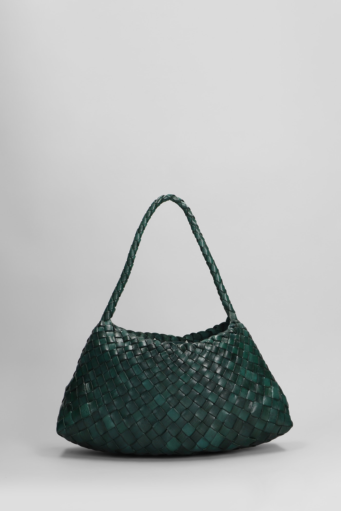 Rosanna Mini Hand Bag In Green Leather