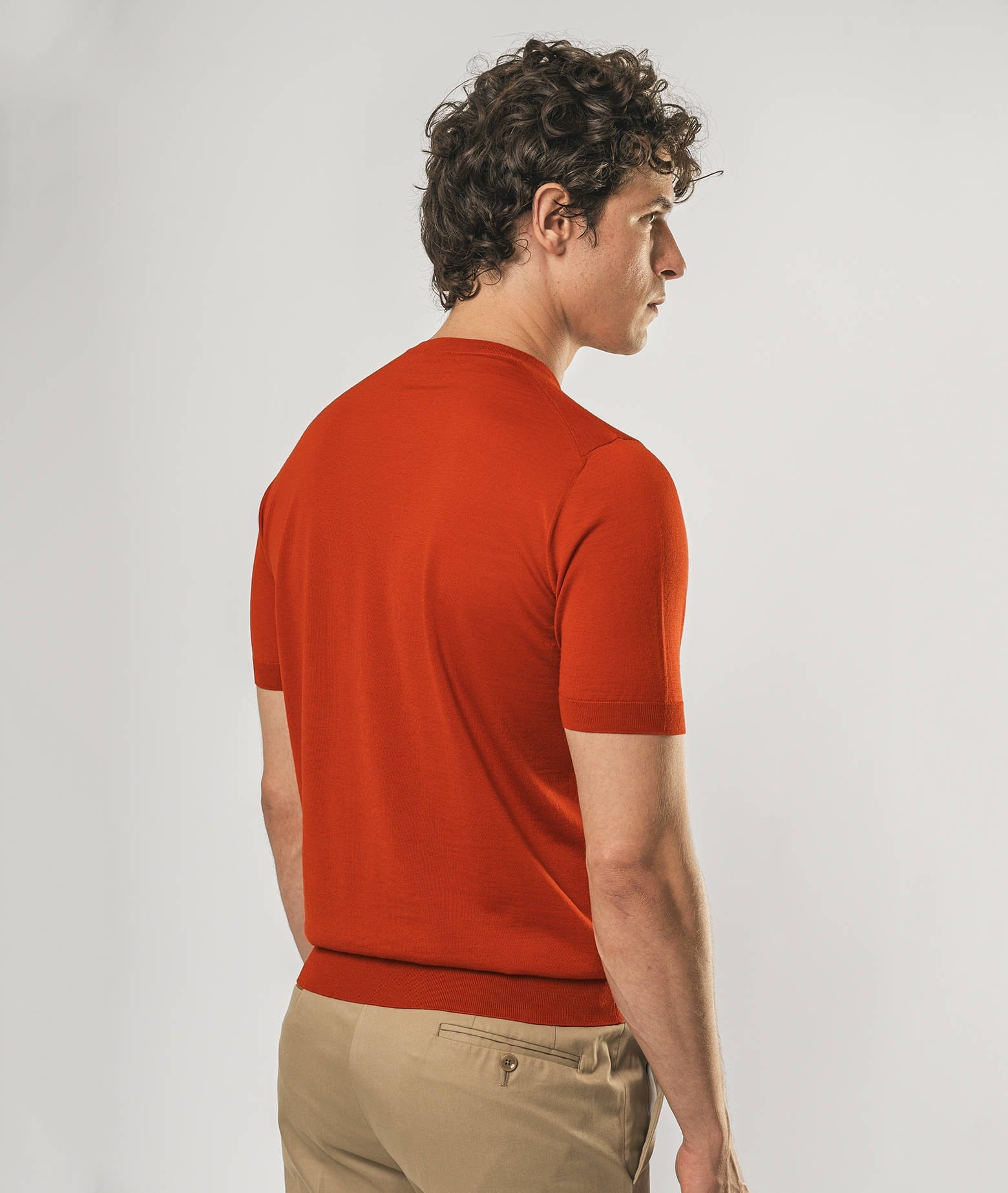 Shop Larusmiani Crewneck Roquebrune T-shirt In Firebrick