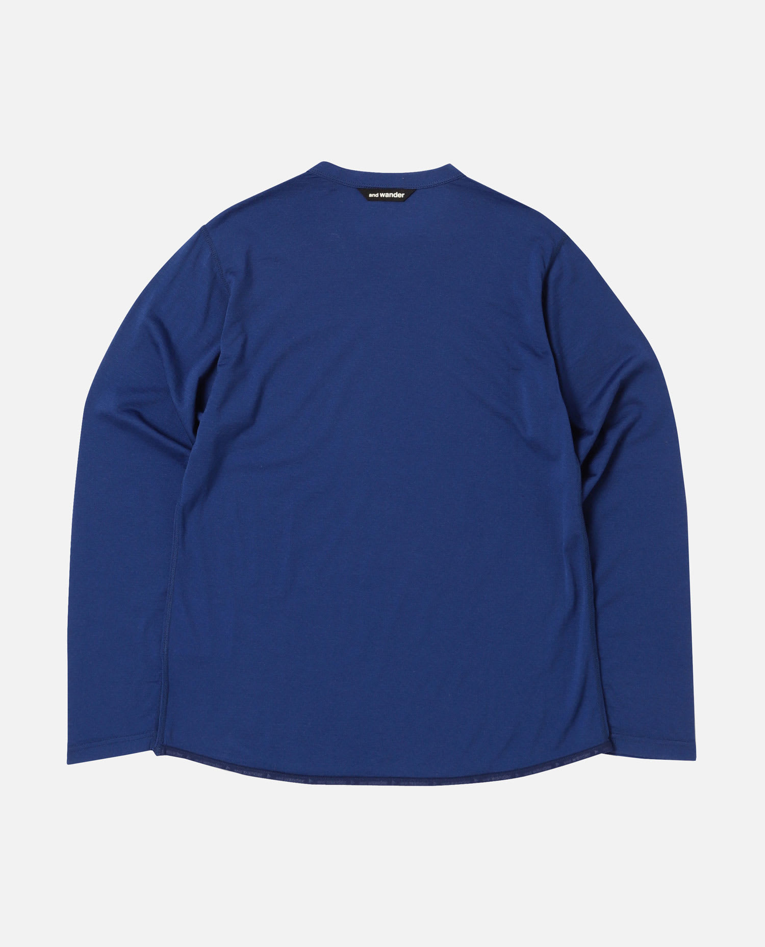 And Wander 28 Merino Base Ls T-shirt In Blue