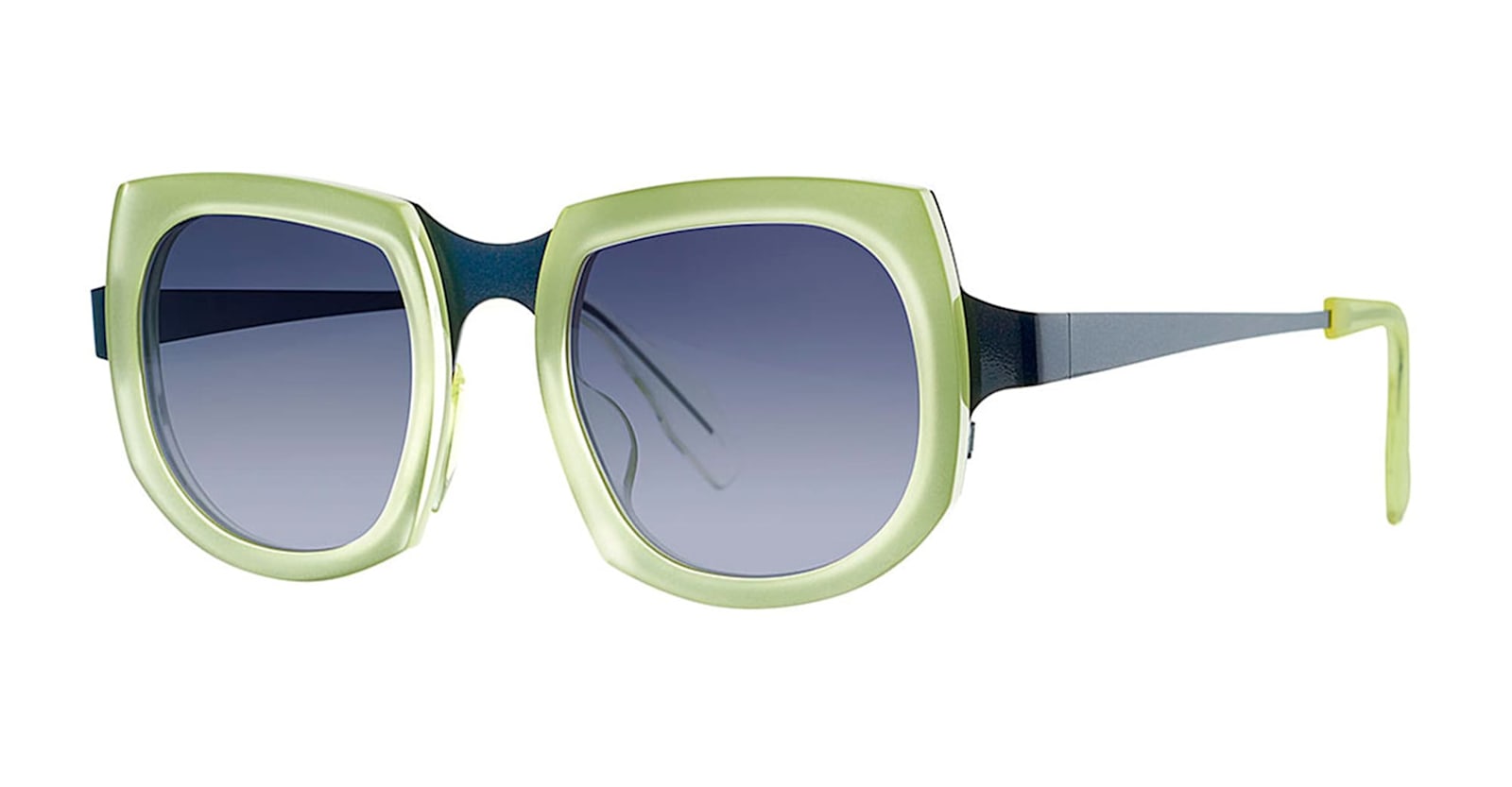 Theo Eyewear Aogashima 9 - Star Blue / Transparent Yellow Sunglasses