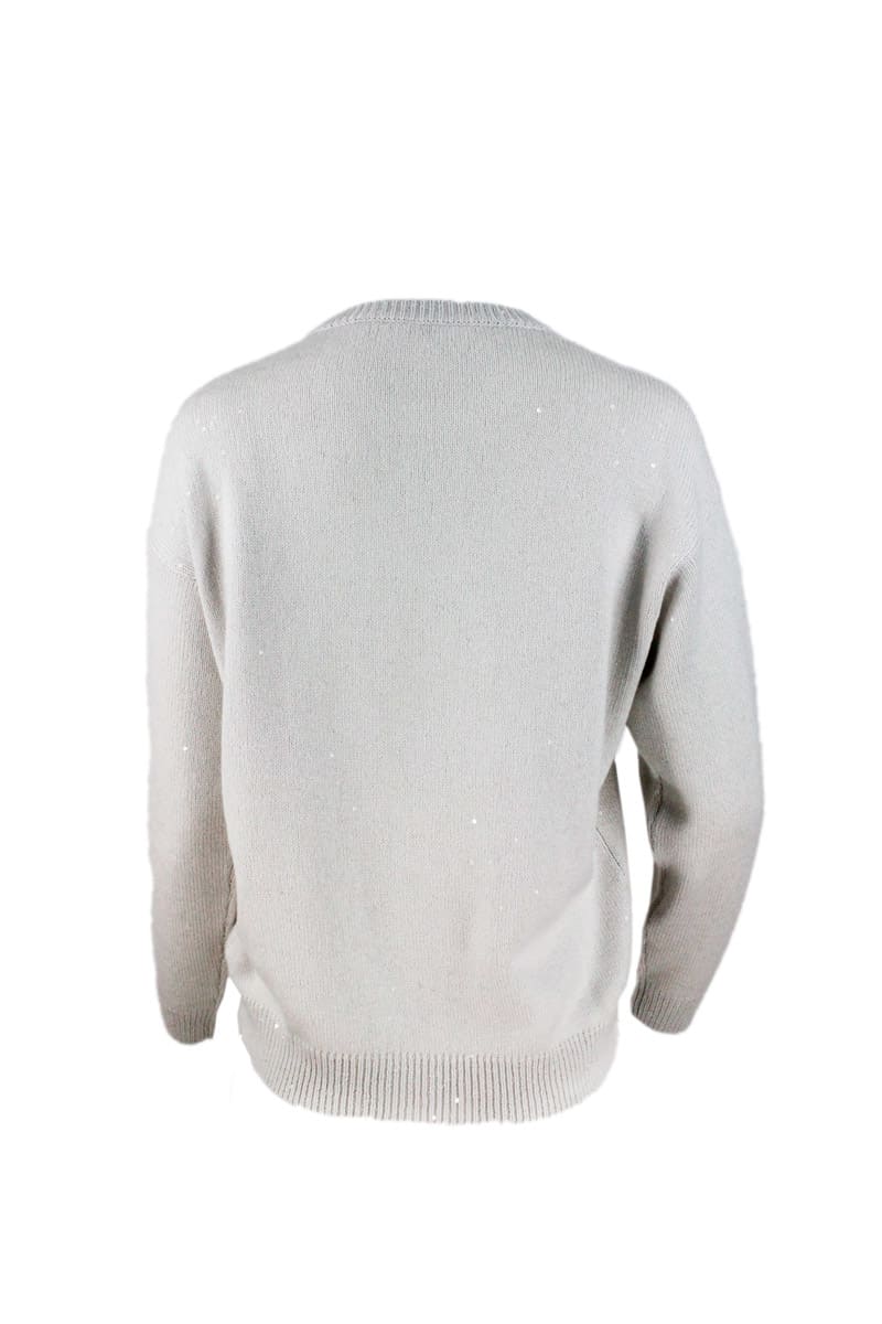 Shop Brunello Cucinelli Sweater In Beige