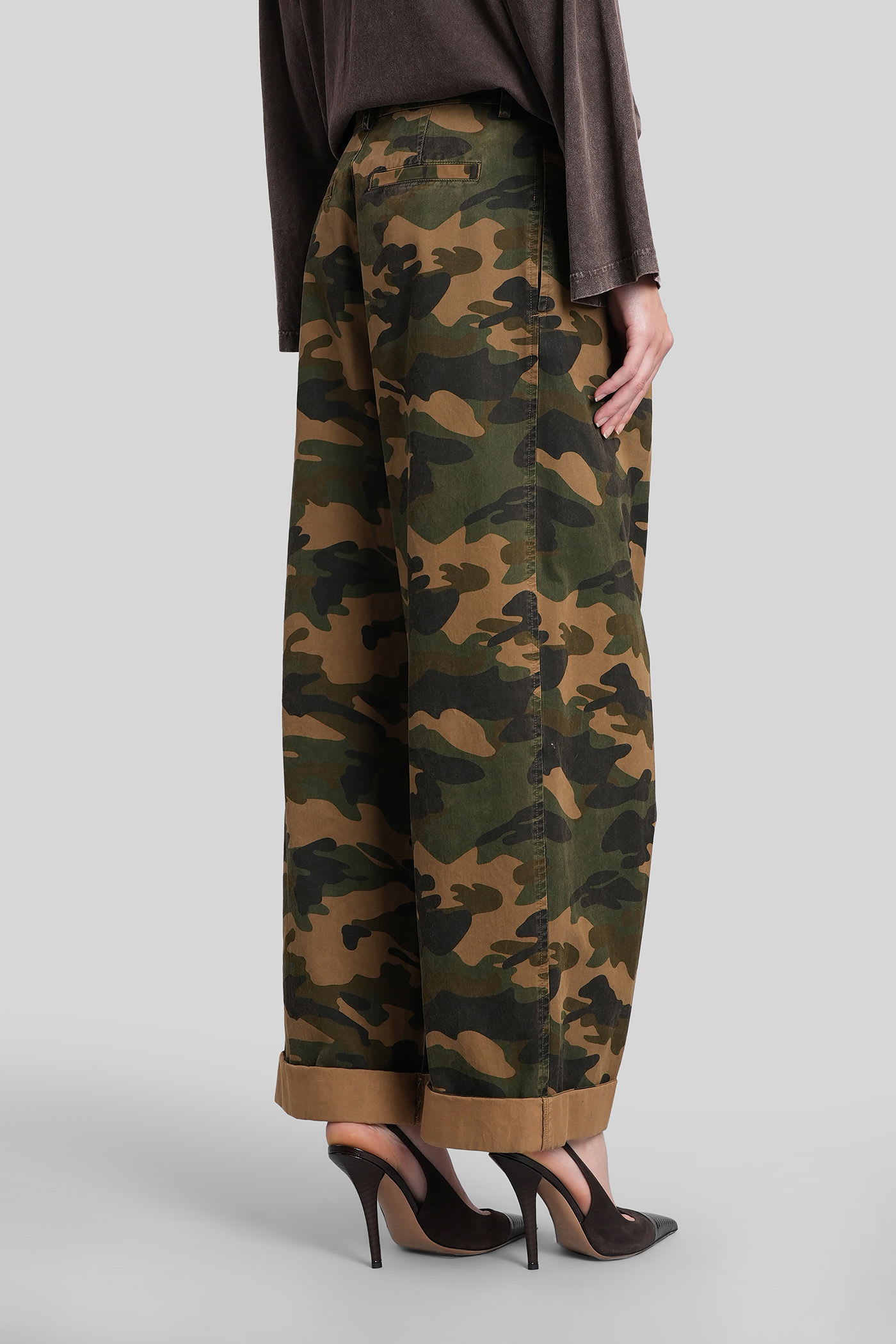 Darkpark Danielle Pants In Camouflage Cotton In Multi