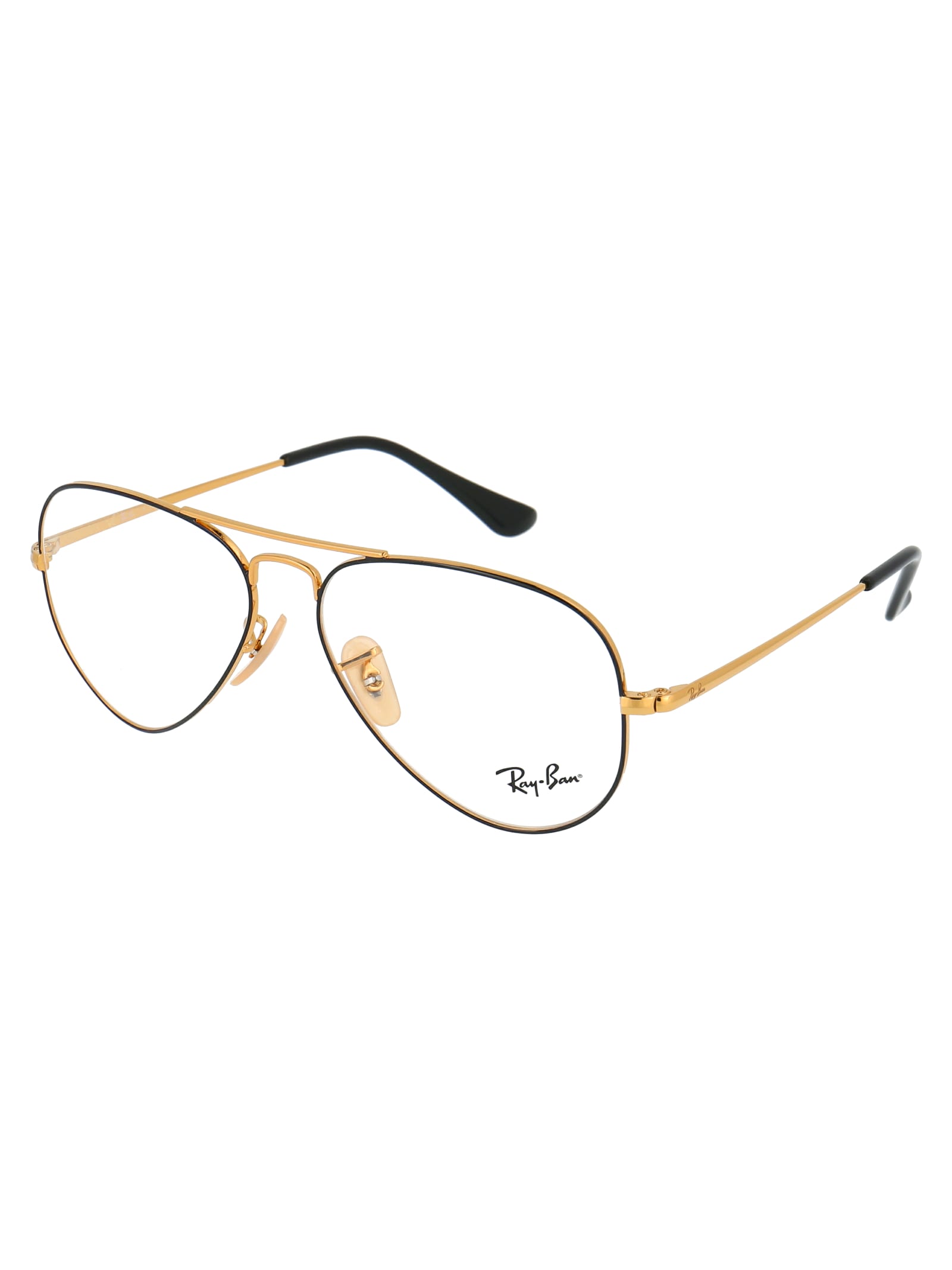 Shop Ray Ban Aviator Glasses In 2946 Black On Arista