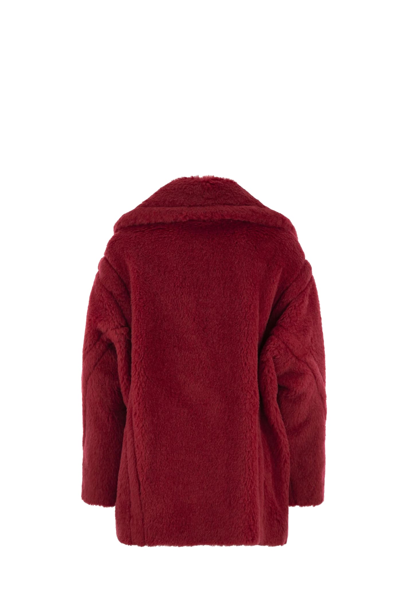 Shop Max Mara Teddy Coat Frais In Red