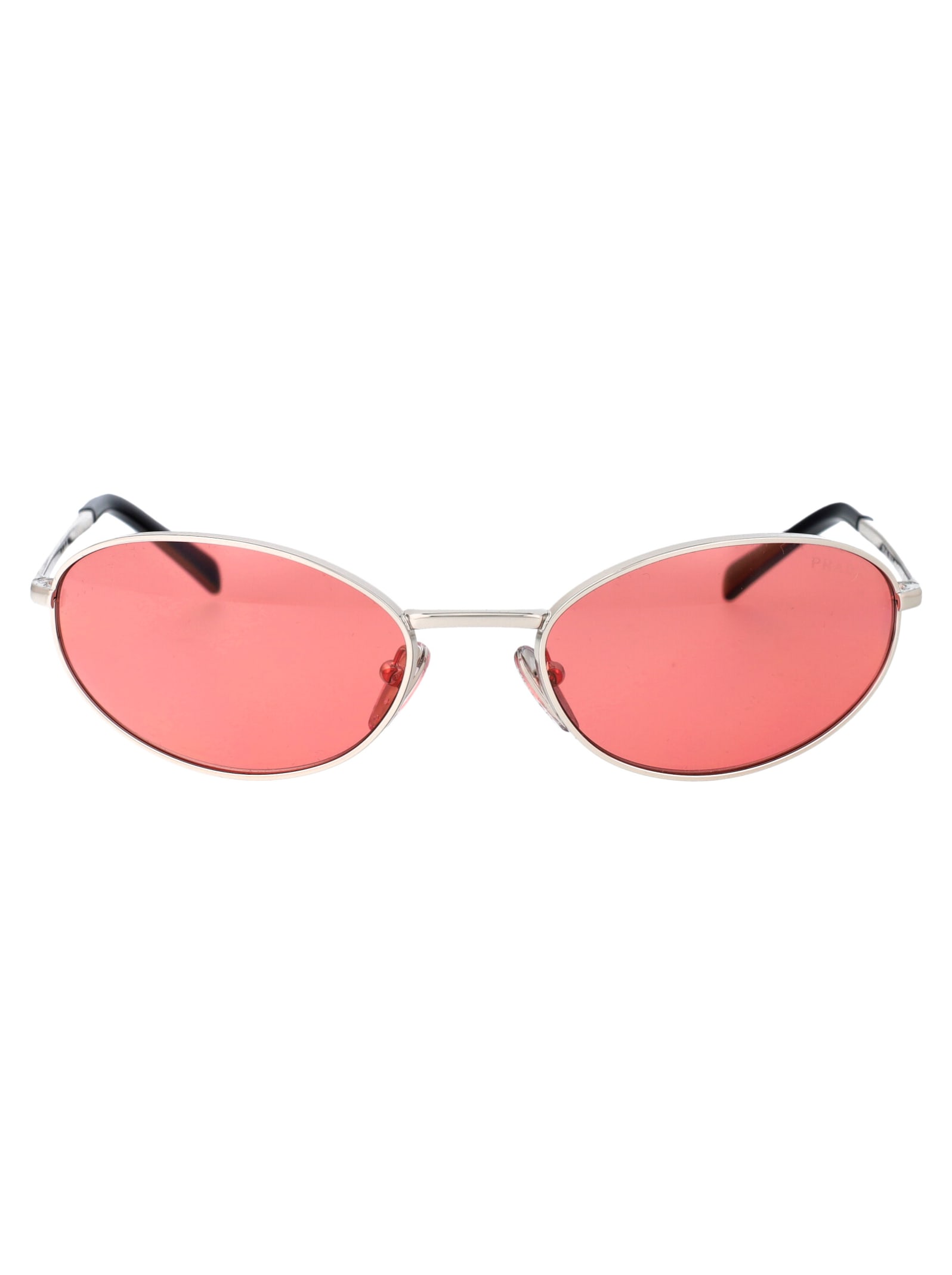 Prada 0pr A59s Sunglasses In 1bc20b Silver