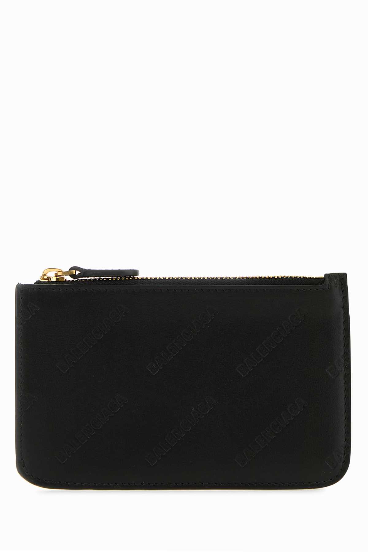 Shop Balenciaga Black Leather Card Holder