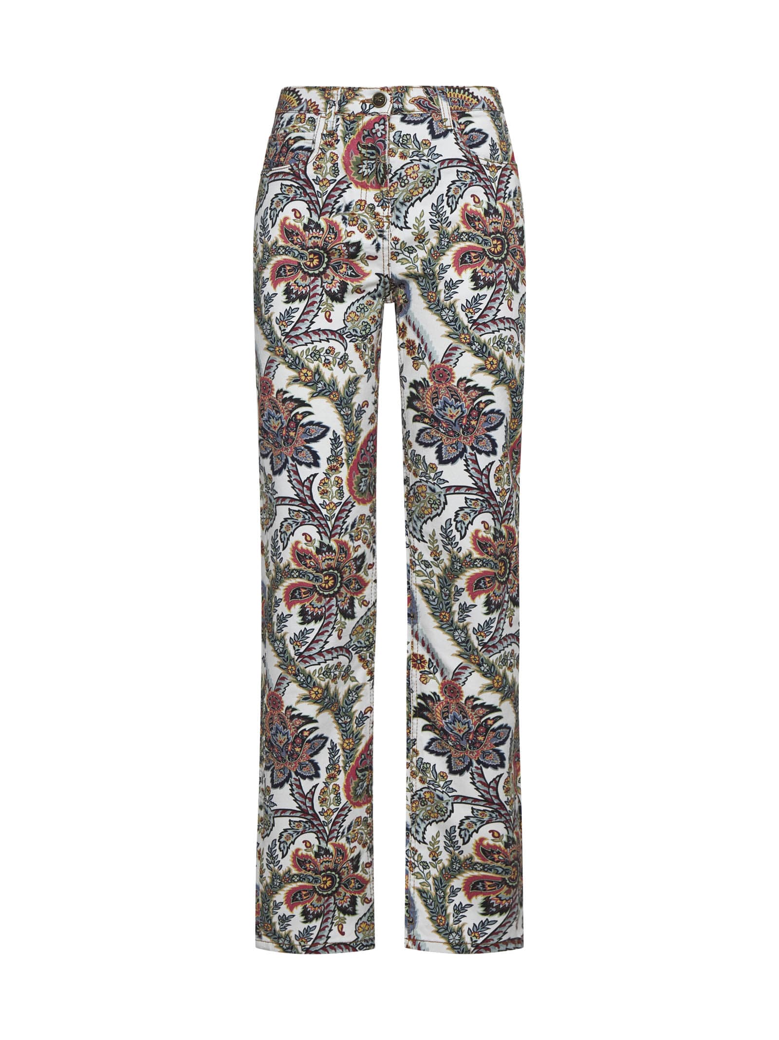 Shop Etro Jeans In Stampa F.do Bejge